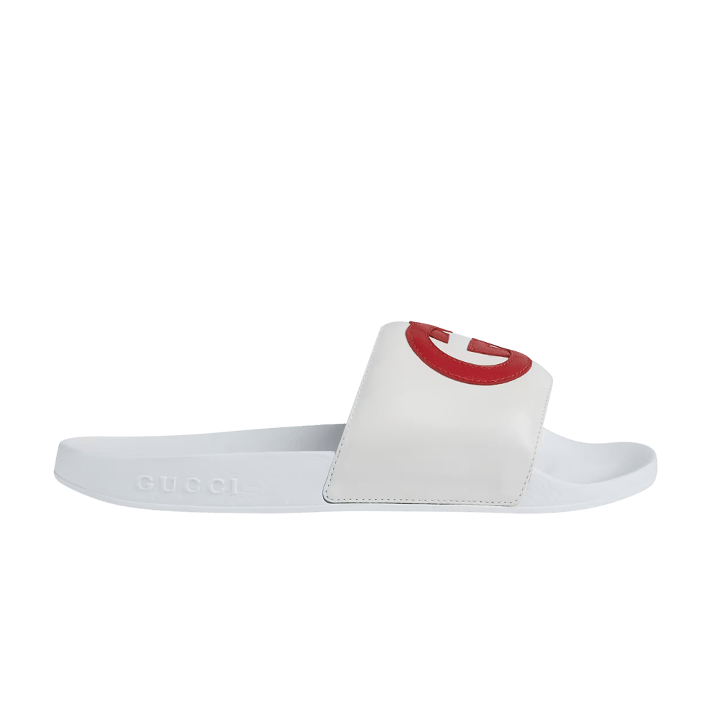 Gucci Wmns Slide 'Interlocking G - White Red'