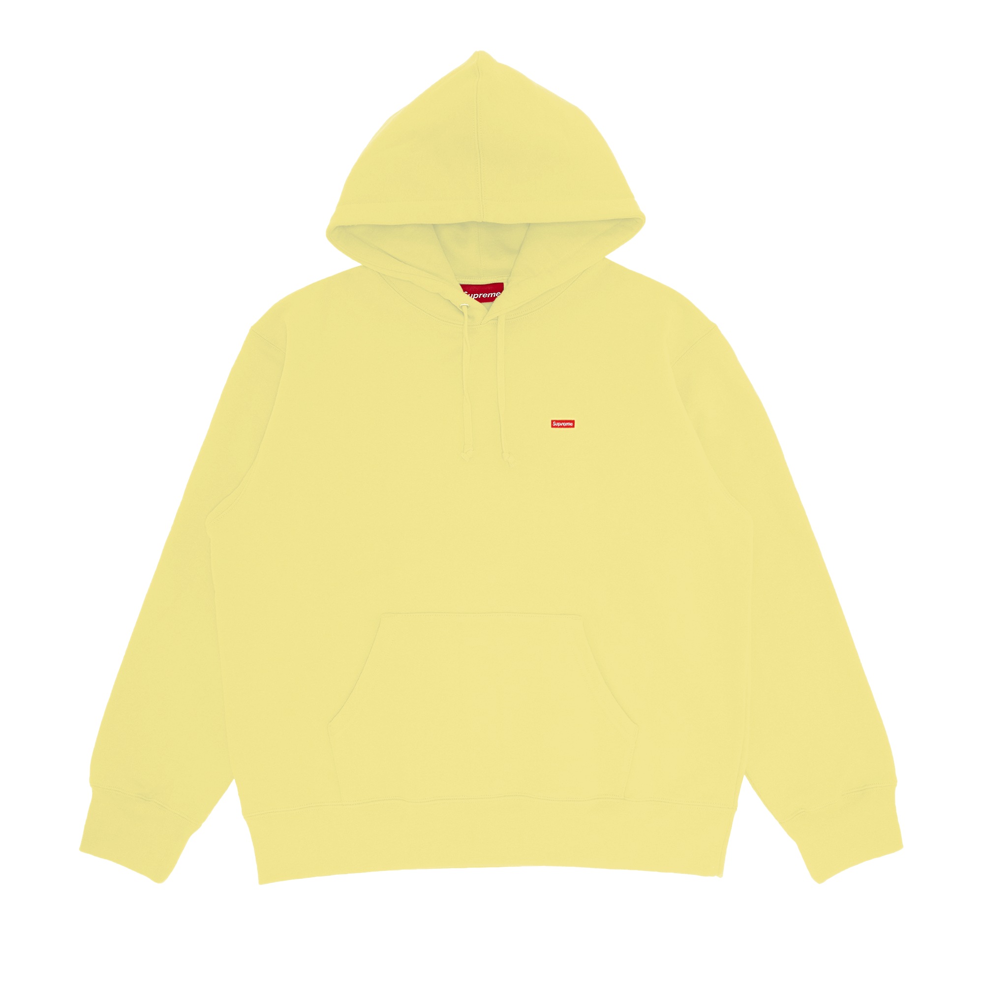 Supreme Small Box Hooded Sweatshirt 'Light Yellow'