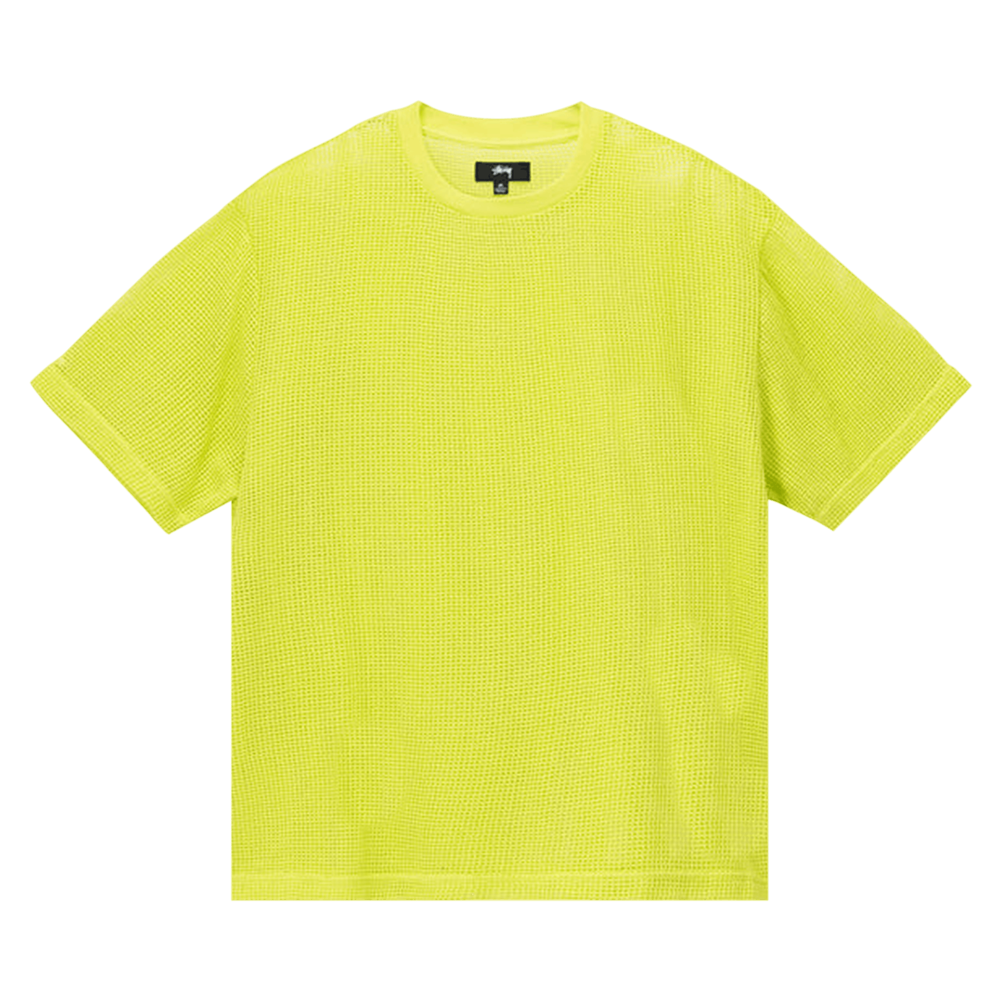 Stussy Cotton Mesh Short-Sleeve Crew 'Lime'