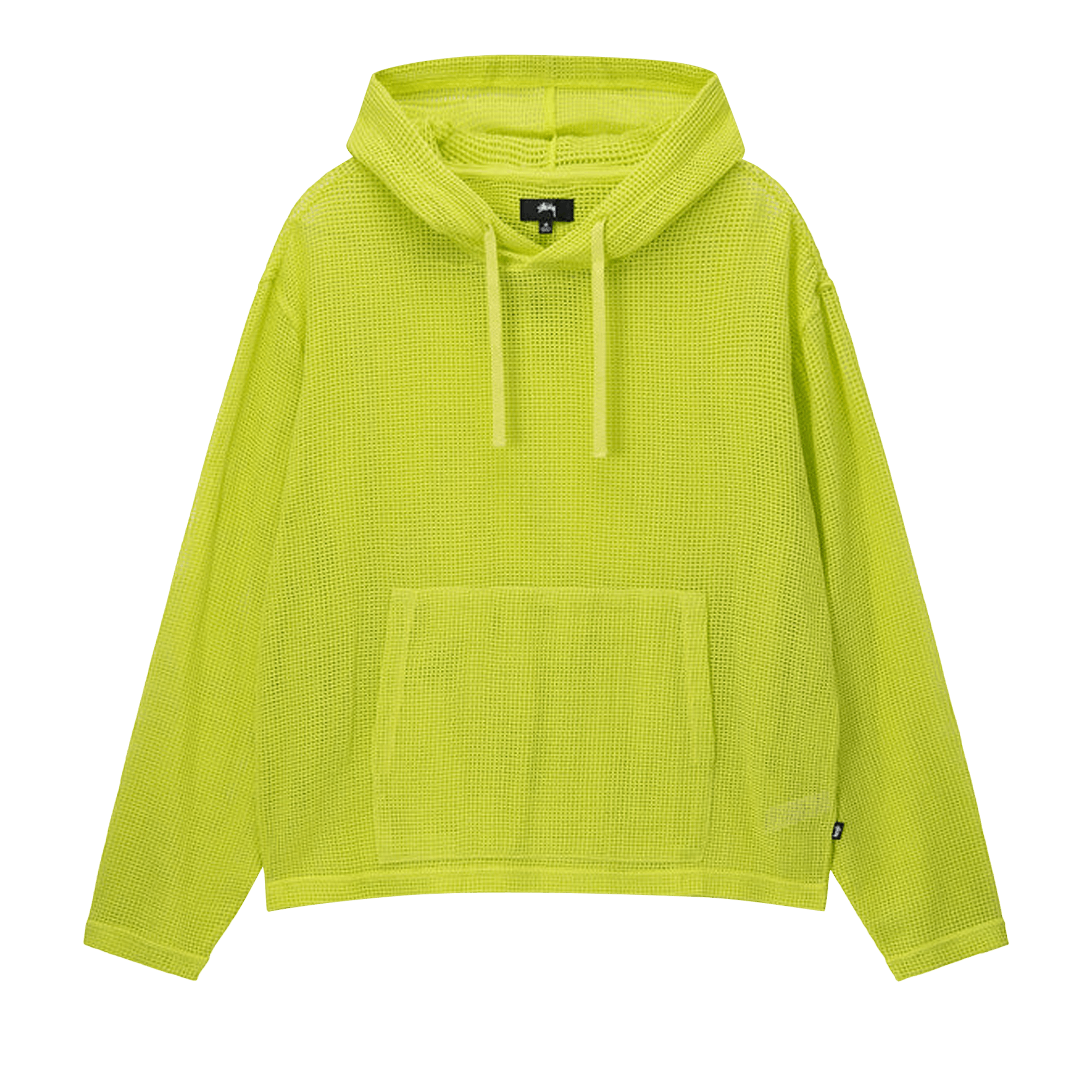 Stussy Cotton Mesh Hoodie 'Lime'