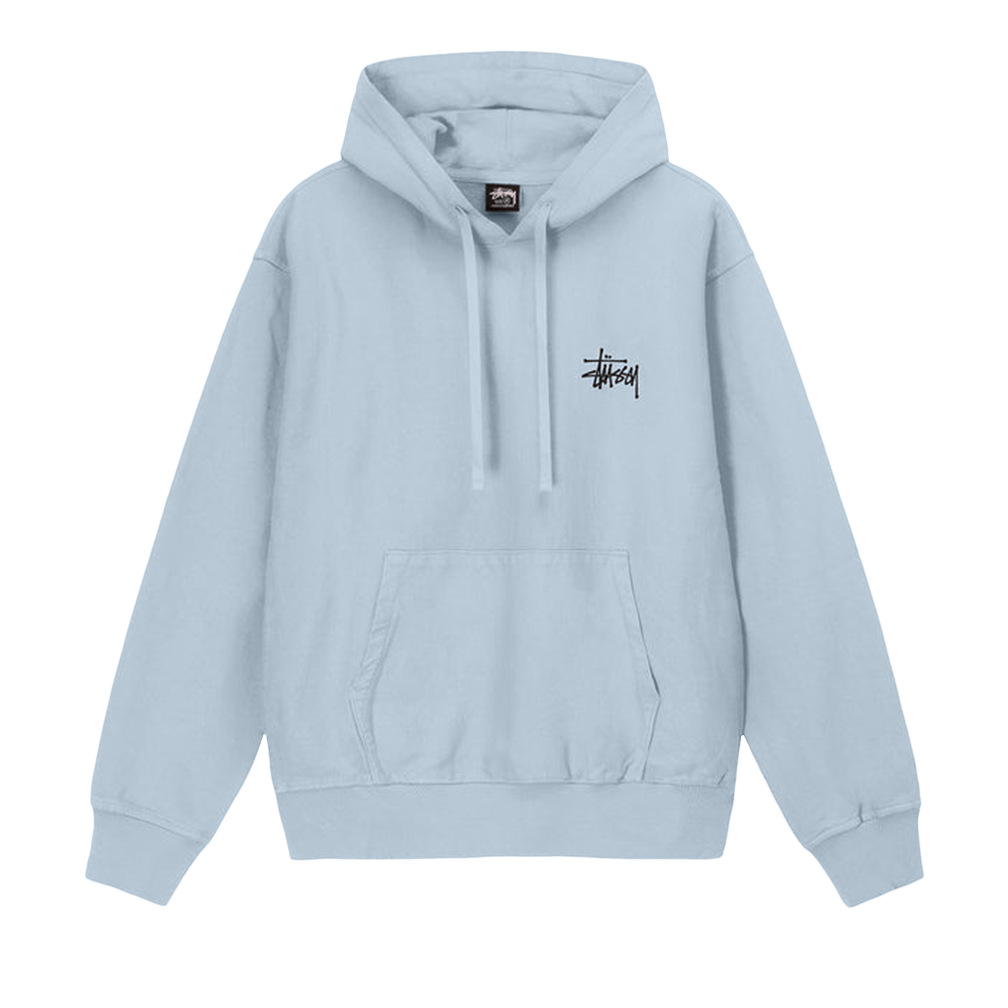 Stussy Basic Pigment Dyed Hoodie 'Sky Blue'