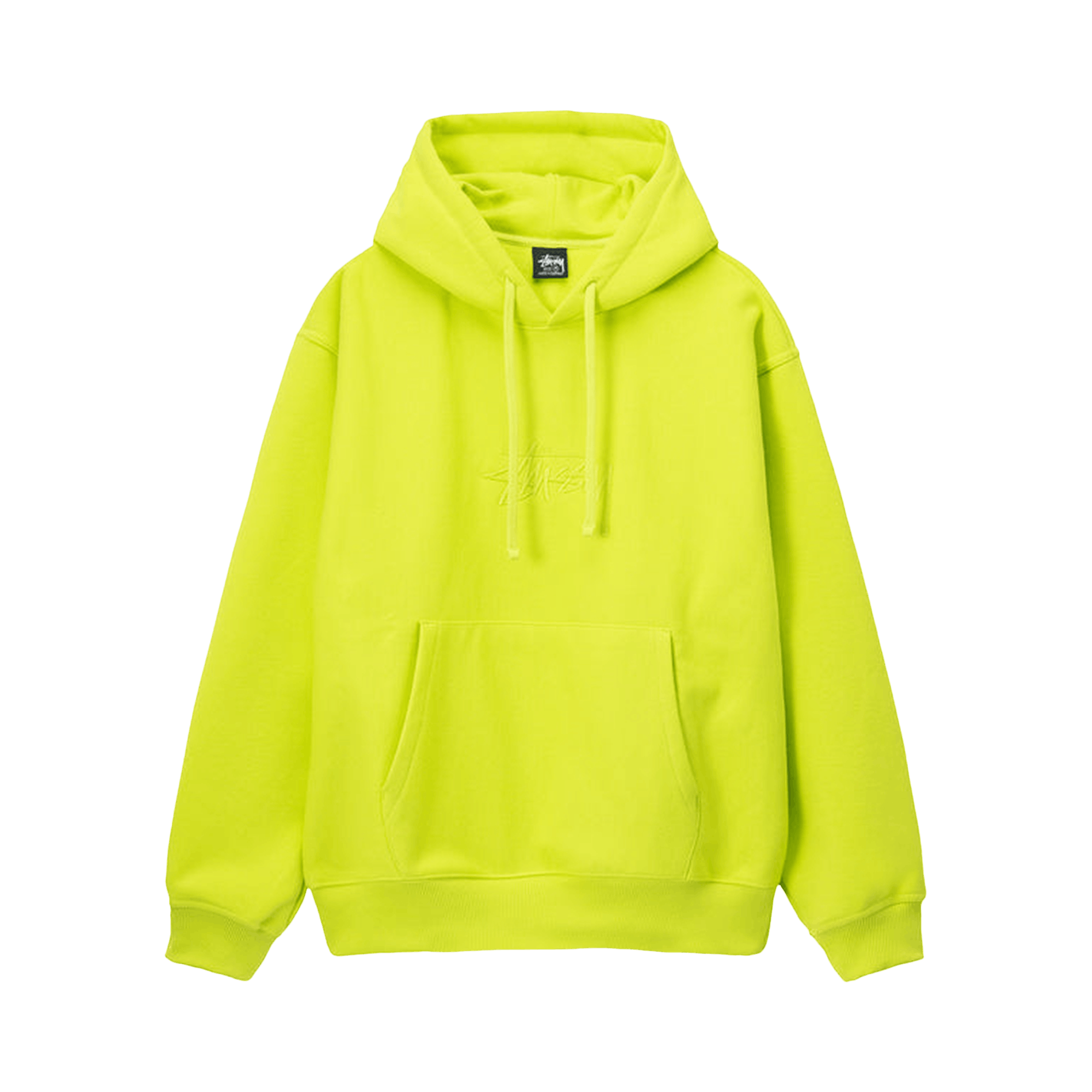 Stussy Stock Logo Applique Hoodie 'Keylime'