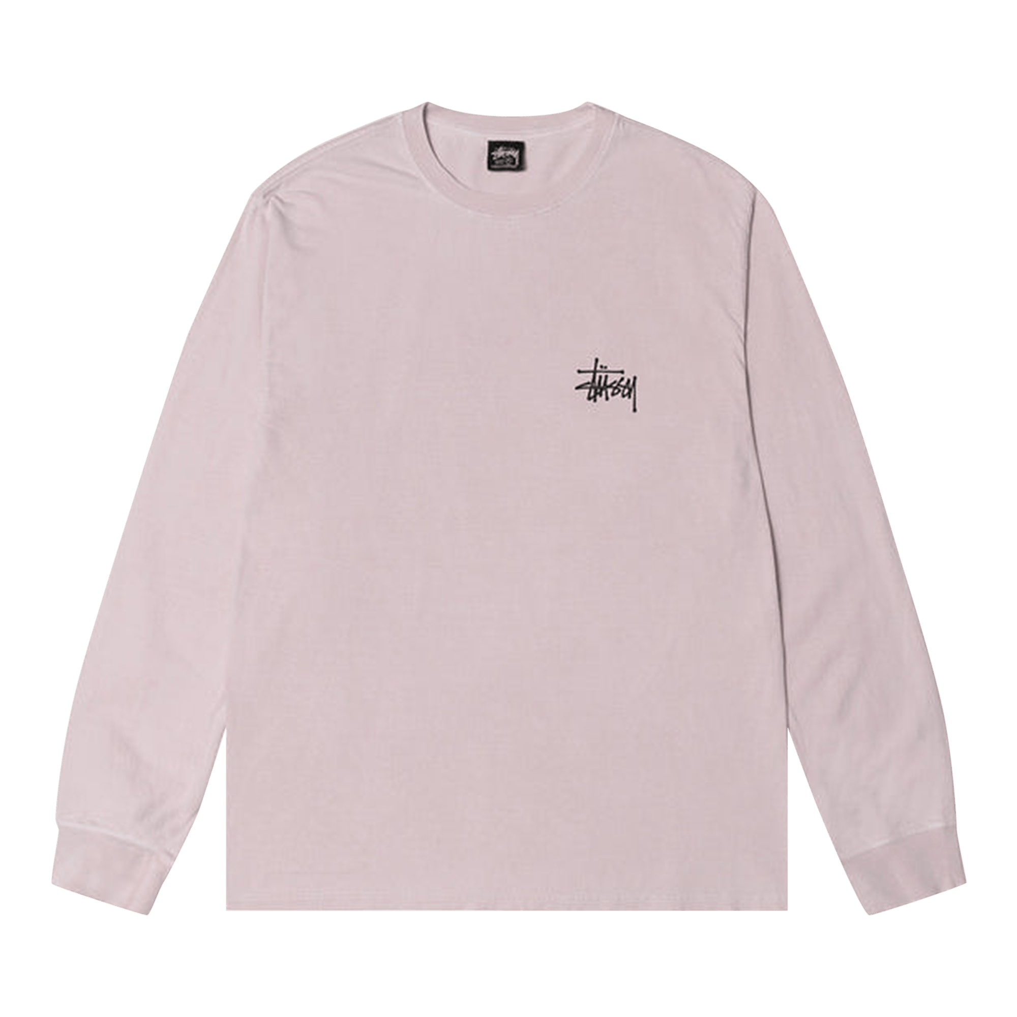 Stussy Basic Pigment Dyed Long-Sleeve Tee 'Blush'