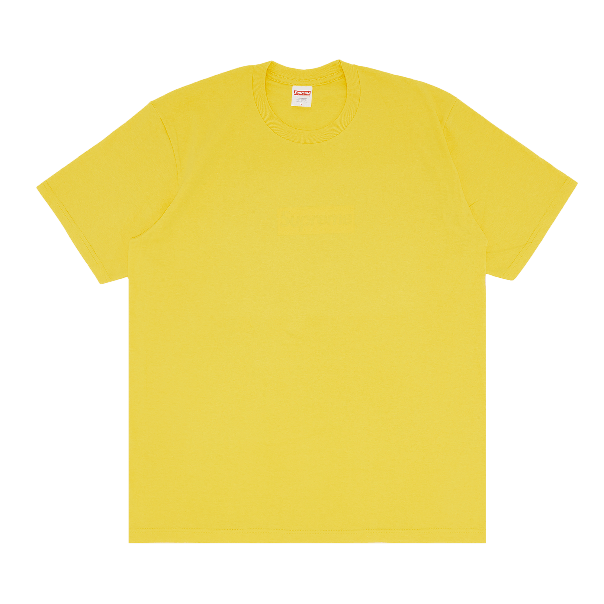 Supreme Tonal Box Logo Tee 'Yellow'