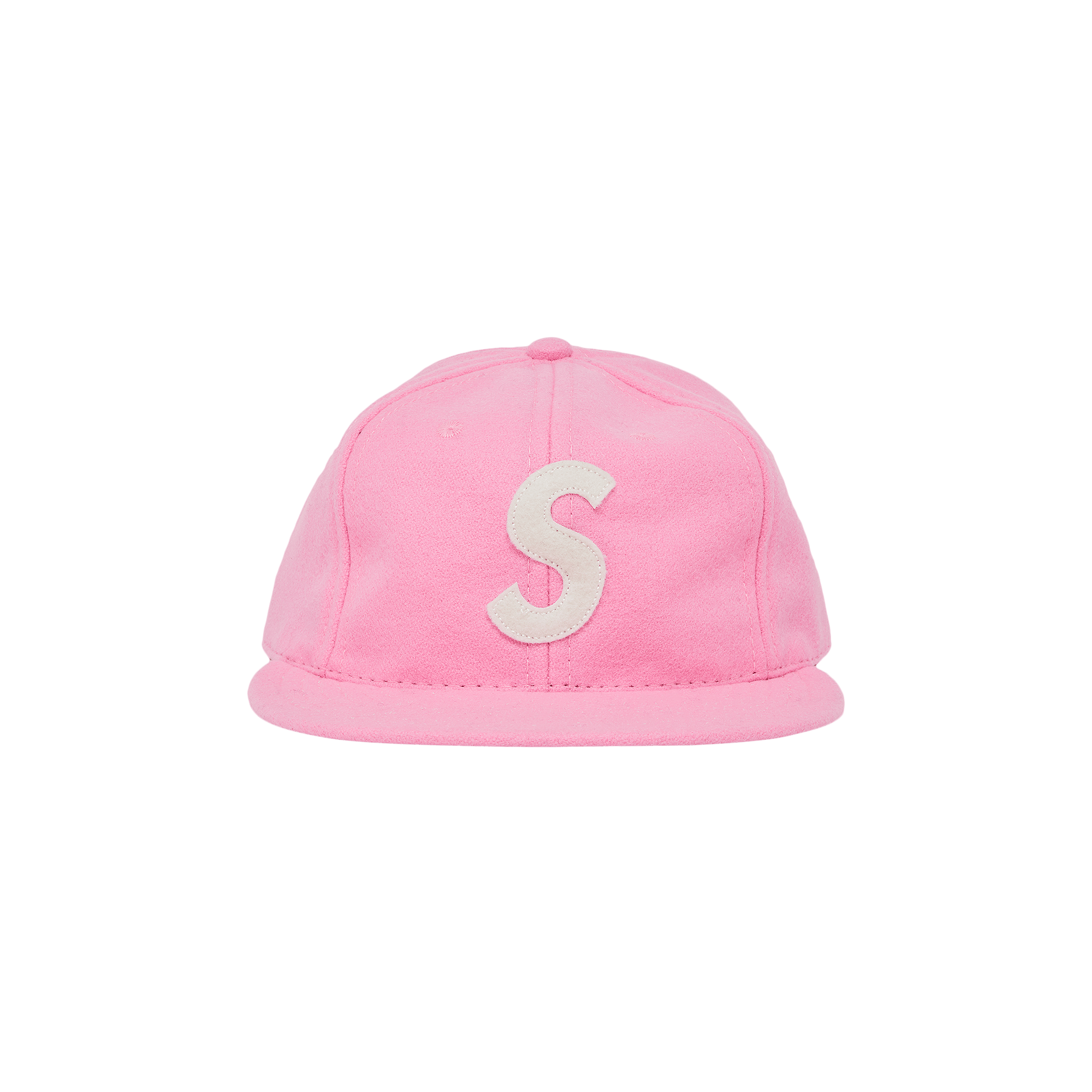 Supreme x Ebbets S Logo Fitted 6-Panel 'Bright Pink'
