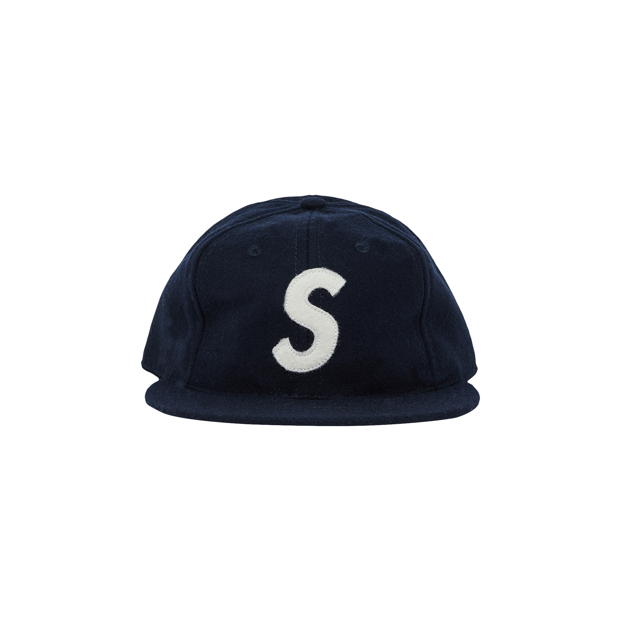 Supreme x Ebbets S Logo Fitted 6-Panel 'Navy'