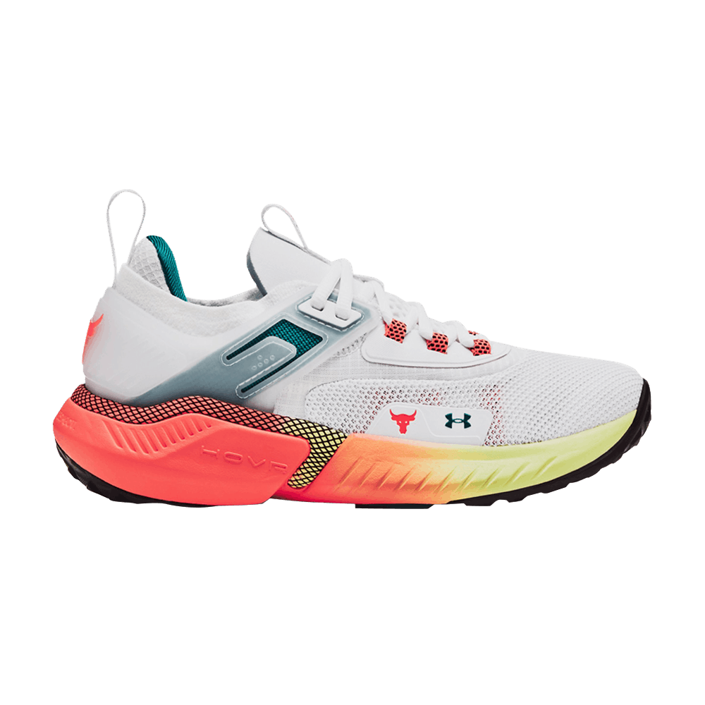 Pre-owned Under Armour Project Rock 5 Gs 'white After Burn'