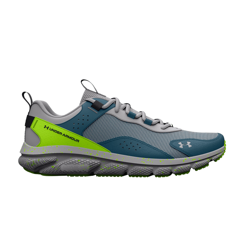 Pre-owned Under Armour Charged Verssert Speckle 'mod Grey Lime Surge'