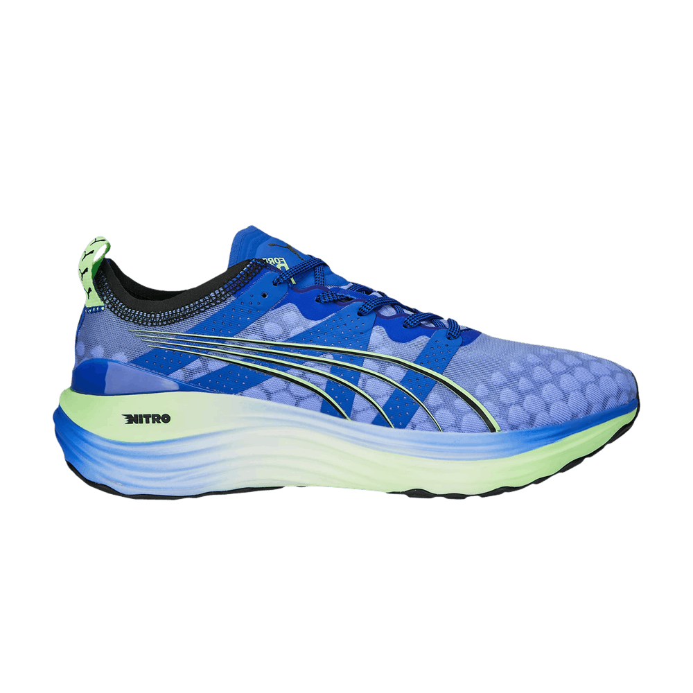 Pre-owned Puma Foreverrun Nitro 'royal Sapphire Fizzy Lime' In Blue
