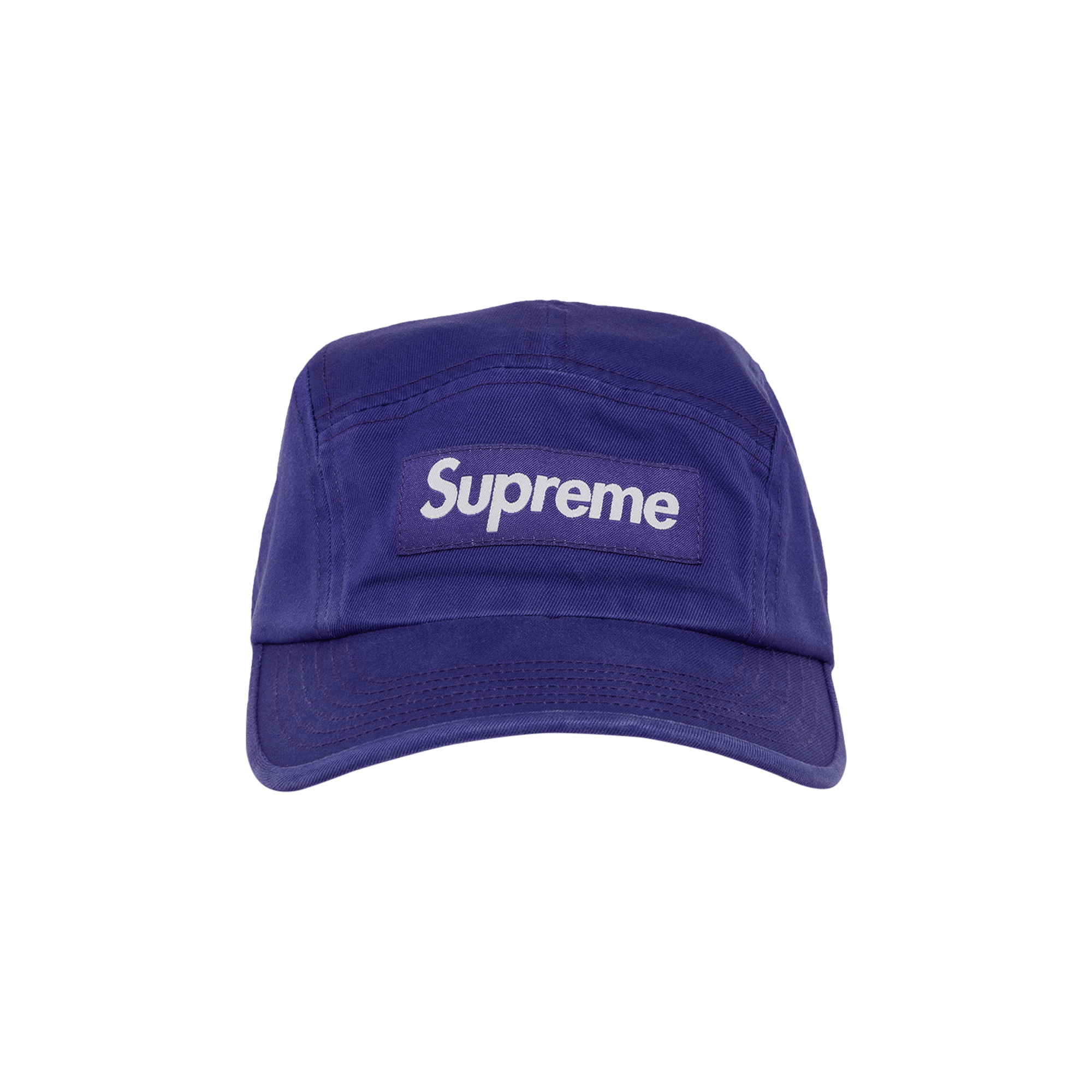 Supreme Washed Chino Twill Camp Cap 'Purple'
