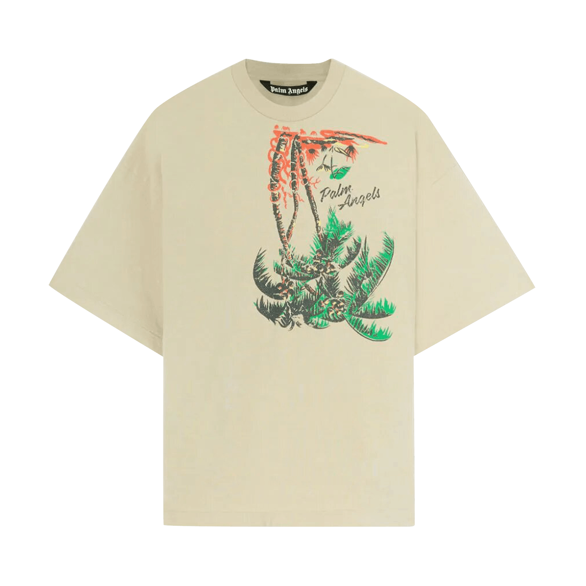 Palm Angels Upside Down Palm T-Shirt 'Beige'