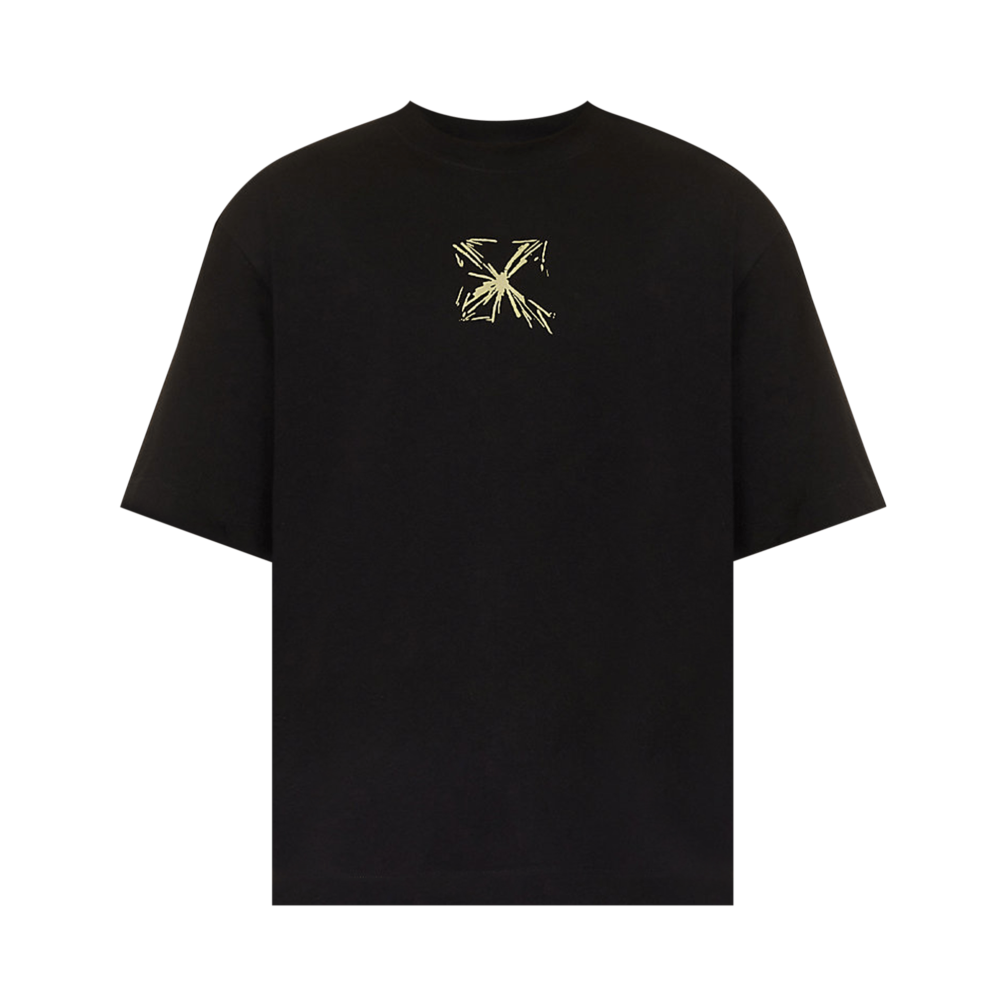 Off-White Splash Arrow Over Skate Short-Sleeve Tee 'Black/Beige'