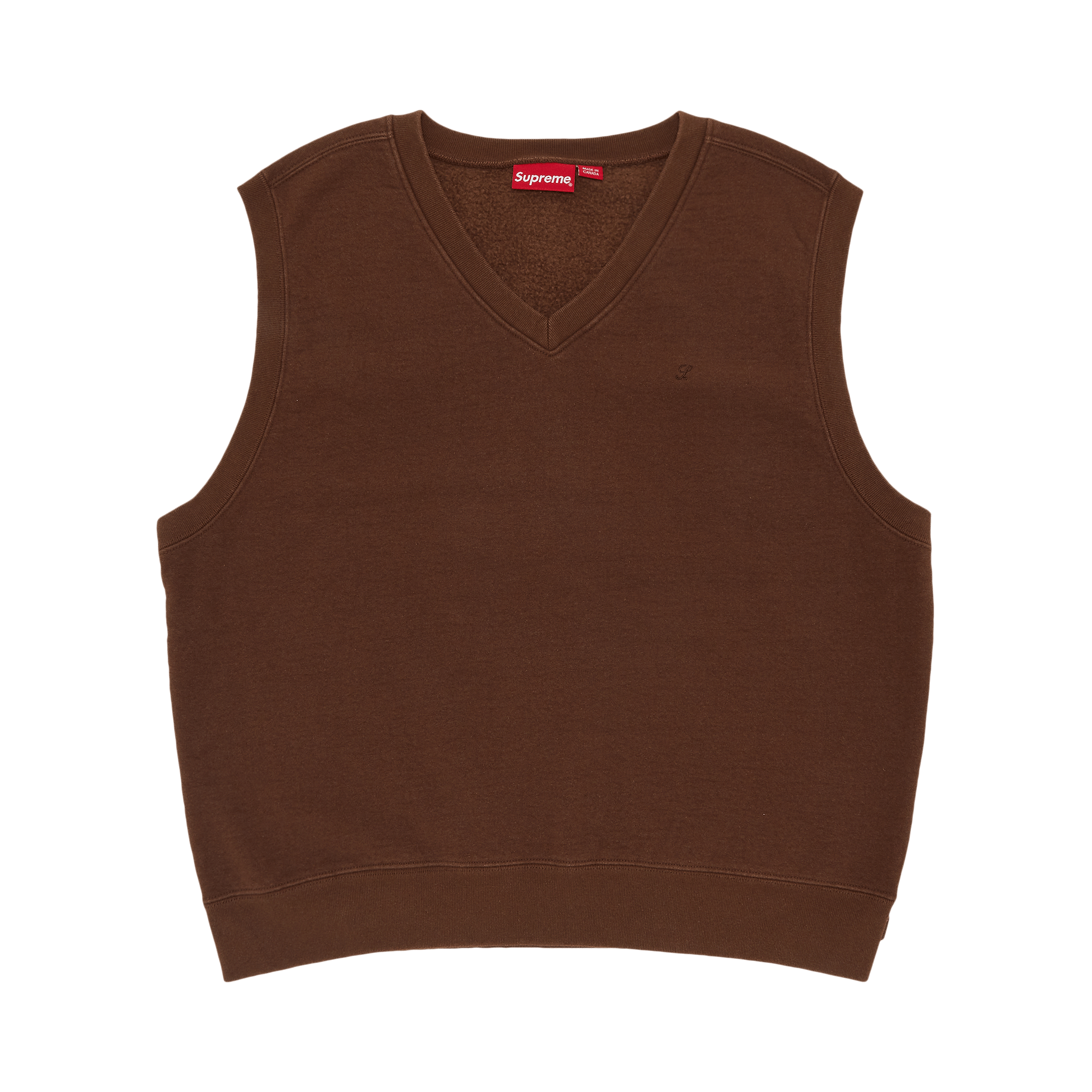 Supreme Sweatshirt Vest 'Brown'