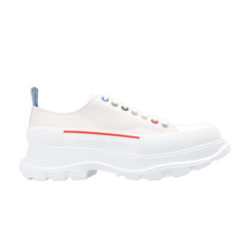 Alexander McQueen Tread Slick Lace Up 'White Multi-Color'