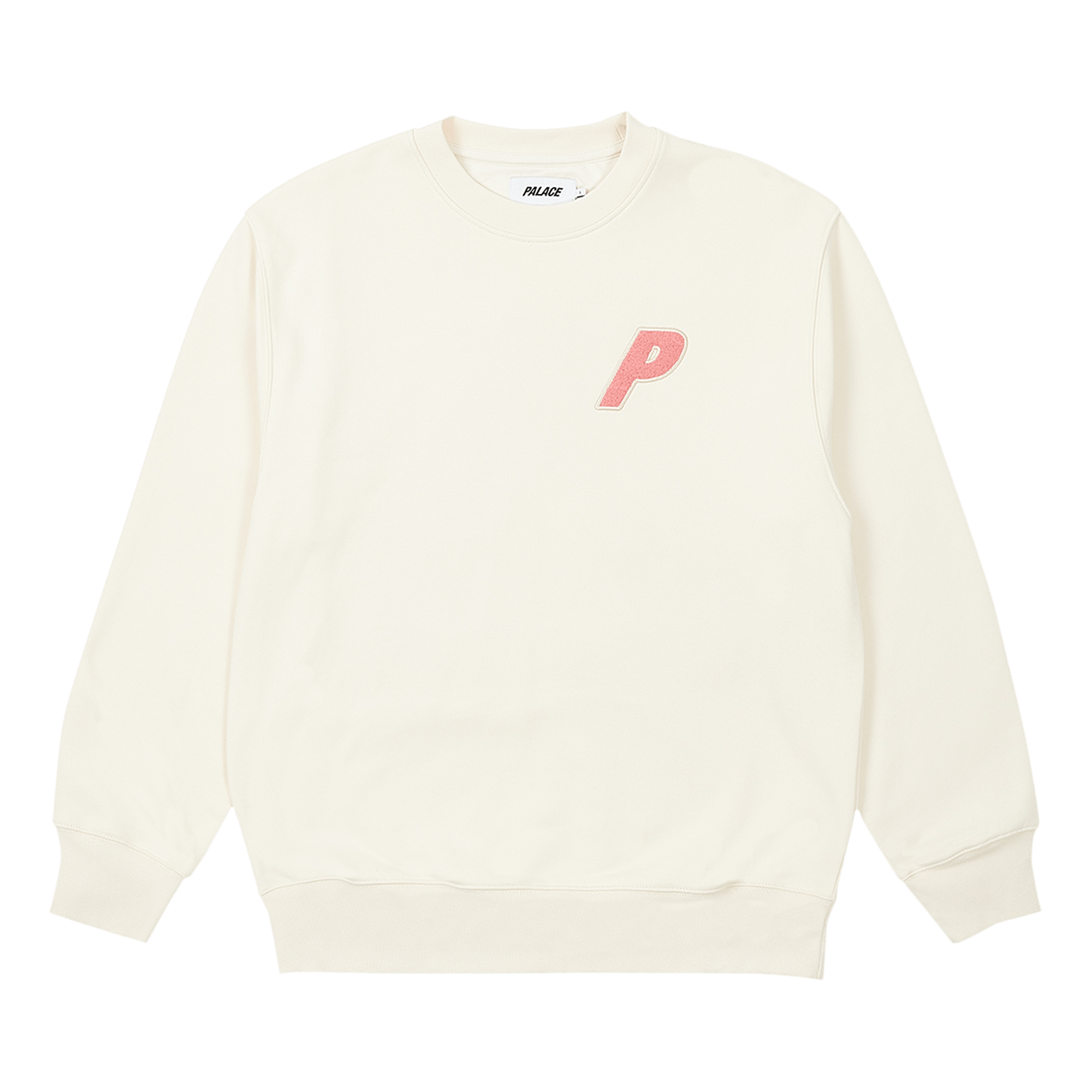 Palace Fleece Tri-Ferg Crew 'Soft White'