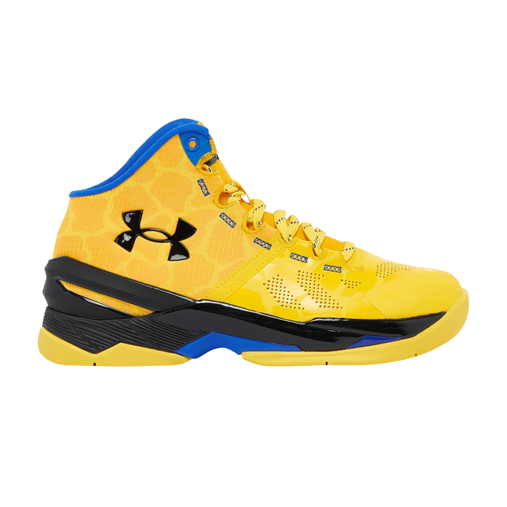 Pre-owned Under Armour Curry 2 Retro Gs 'double Bang' In Yellow