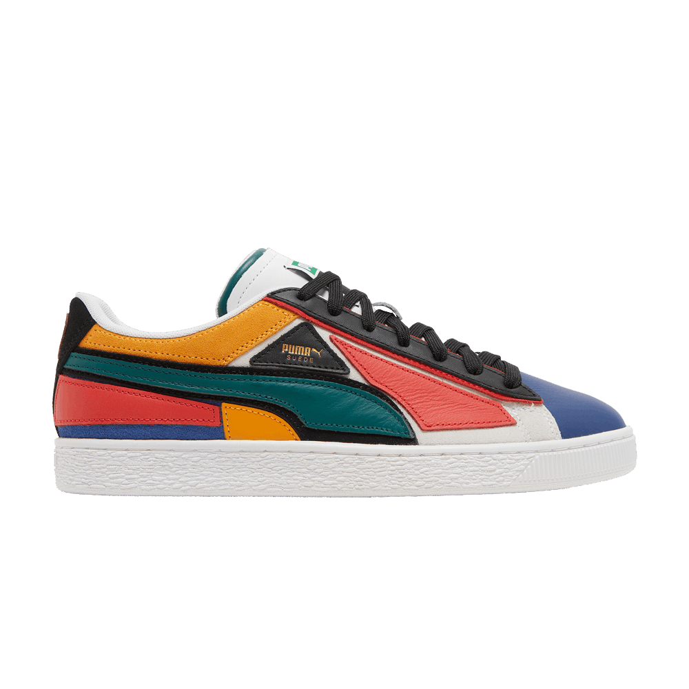 Pre-owned Puma Suede 'layers - Blazing Blue Varsity Green' In Multi-color
