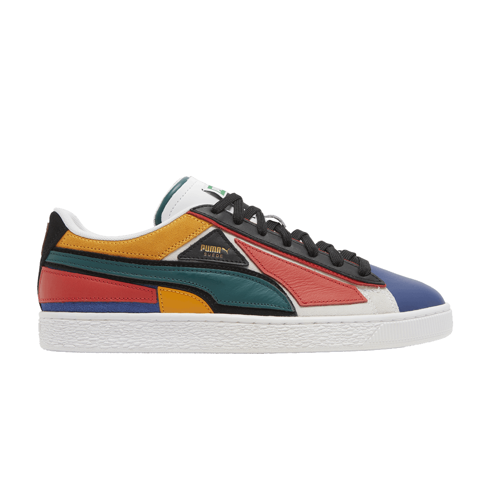 Pre-owned Puma Suede 'layers - Blazing Blue Varsity Green' In Multi-color