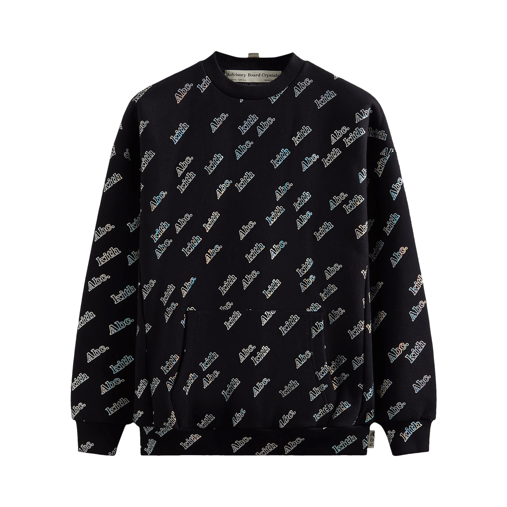 Kith For Advisory Board Crystals Holographic Print Crewneck 'Black'