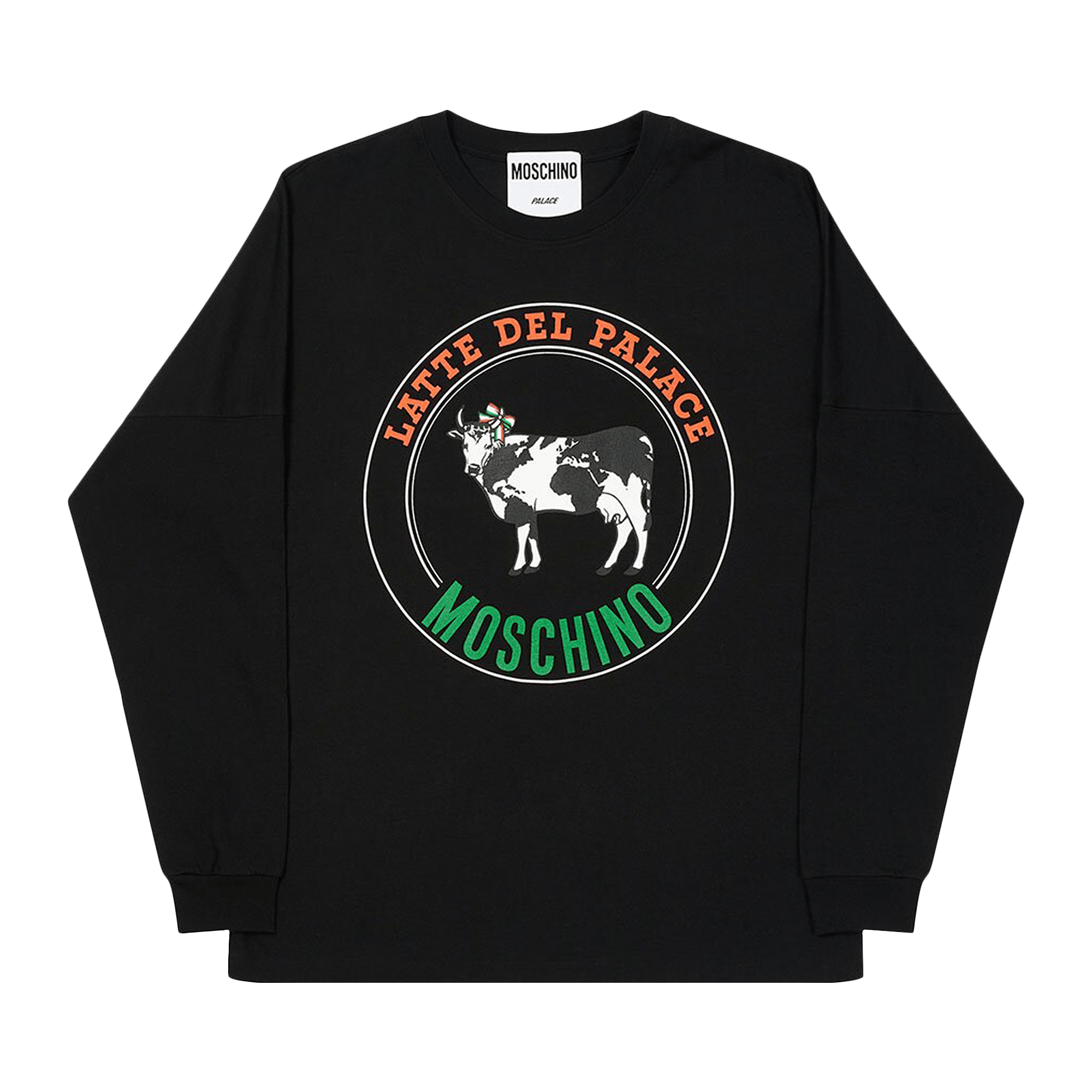 Palace x Moschino Cow Long-Sleeve 'Black'