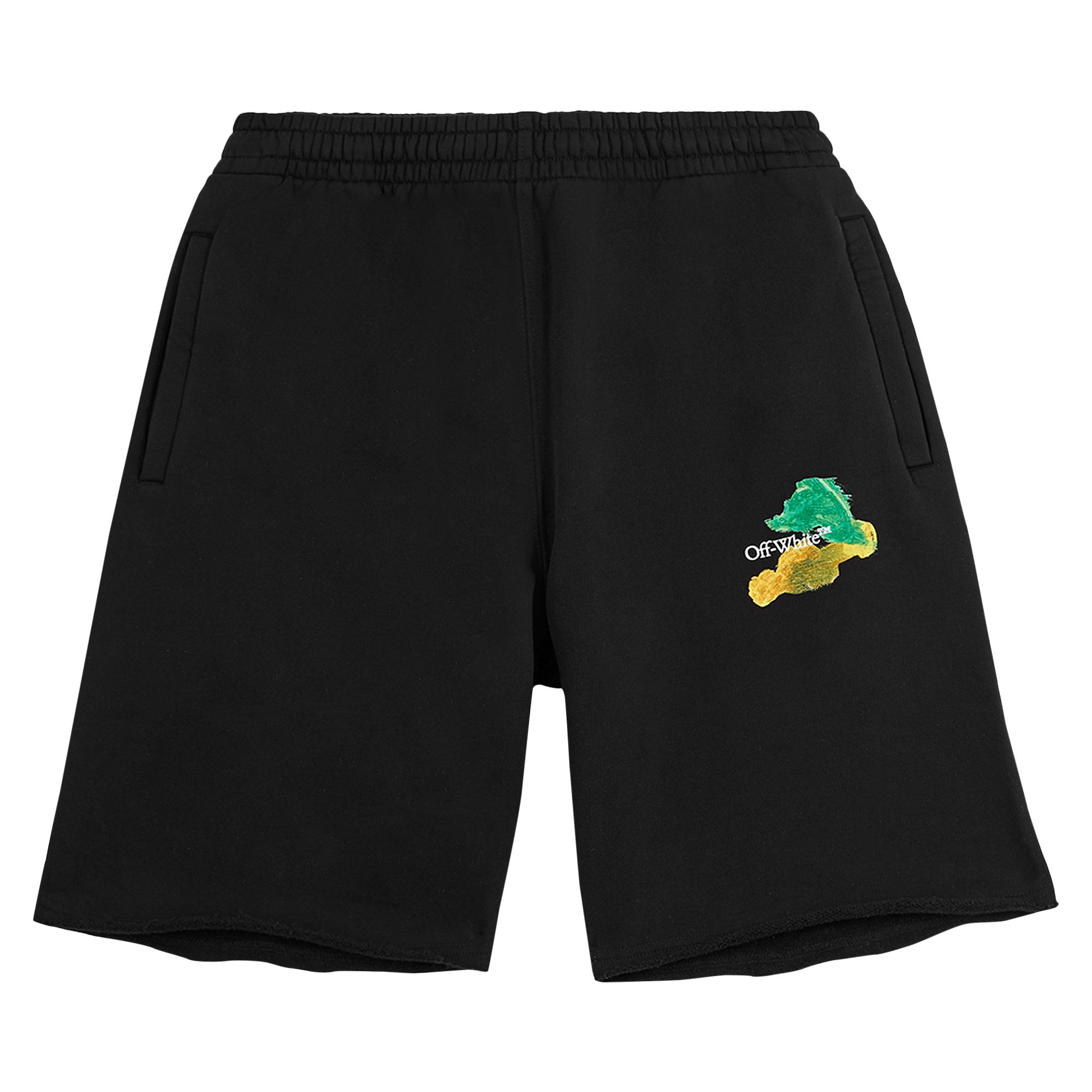 Off-White Brush Arrow Sweatshorts 'Black/Multicolor'