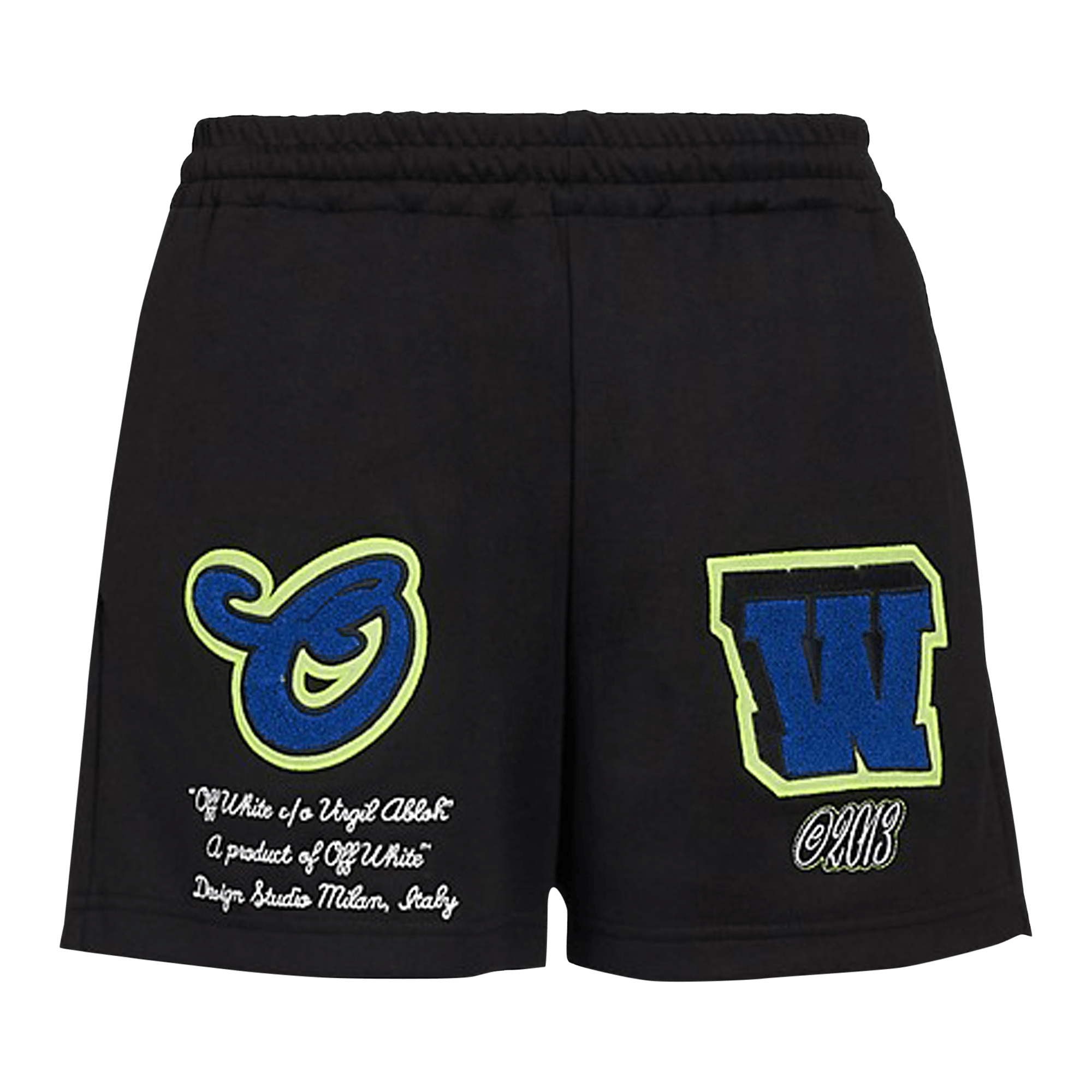 Off-White Vars Hamer Skinny Trackshorts 'Black/Blue'