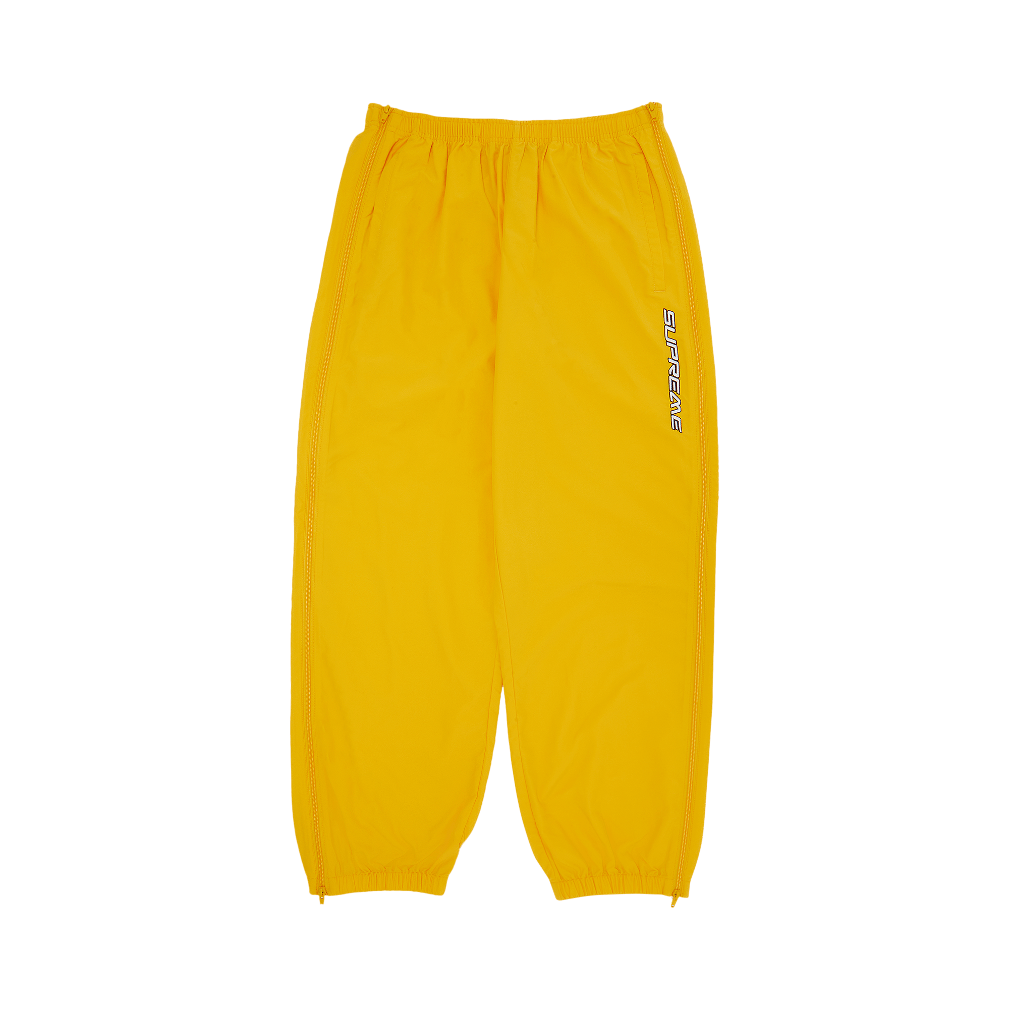 Supreme Full Zip Baggy Warm Up Pant 'Yellow'
