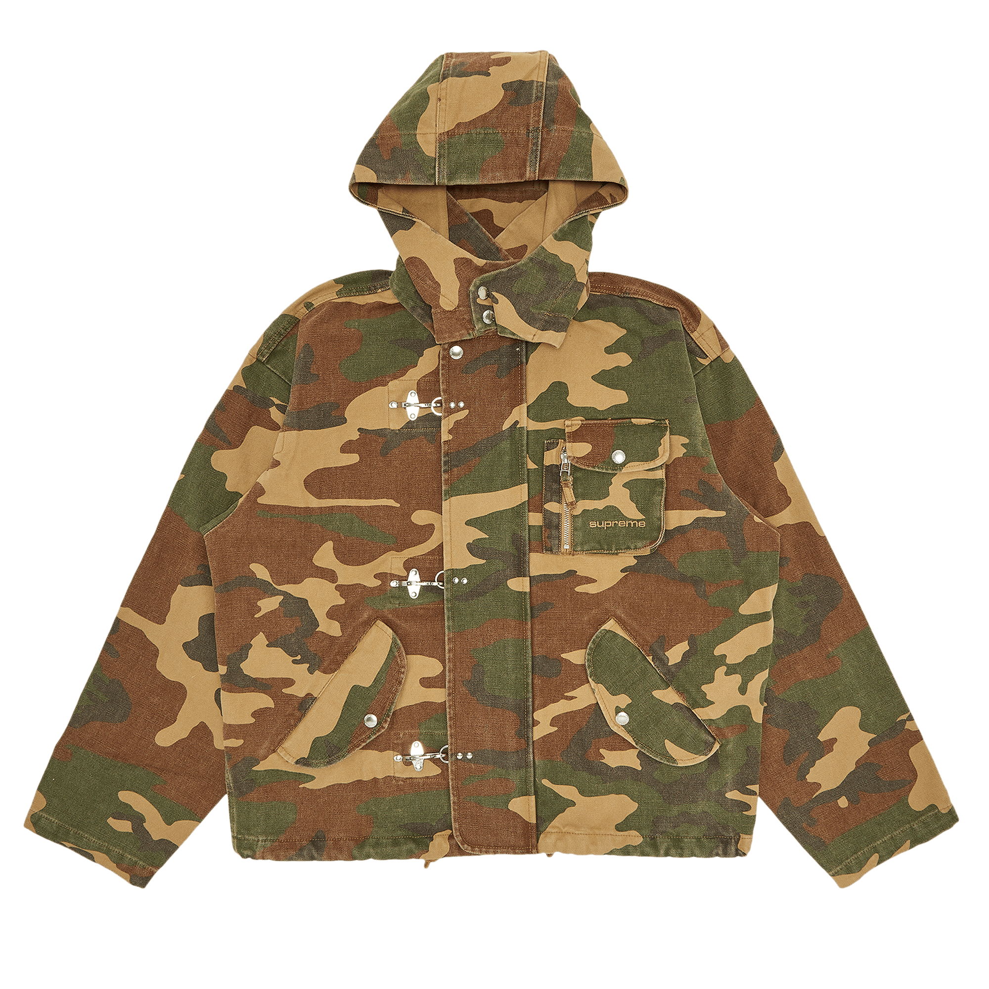 Supreme Canvas Clip Jacket 'Tan Camo'
