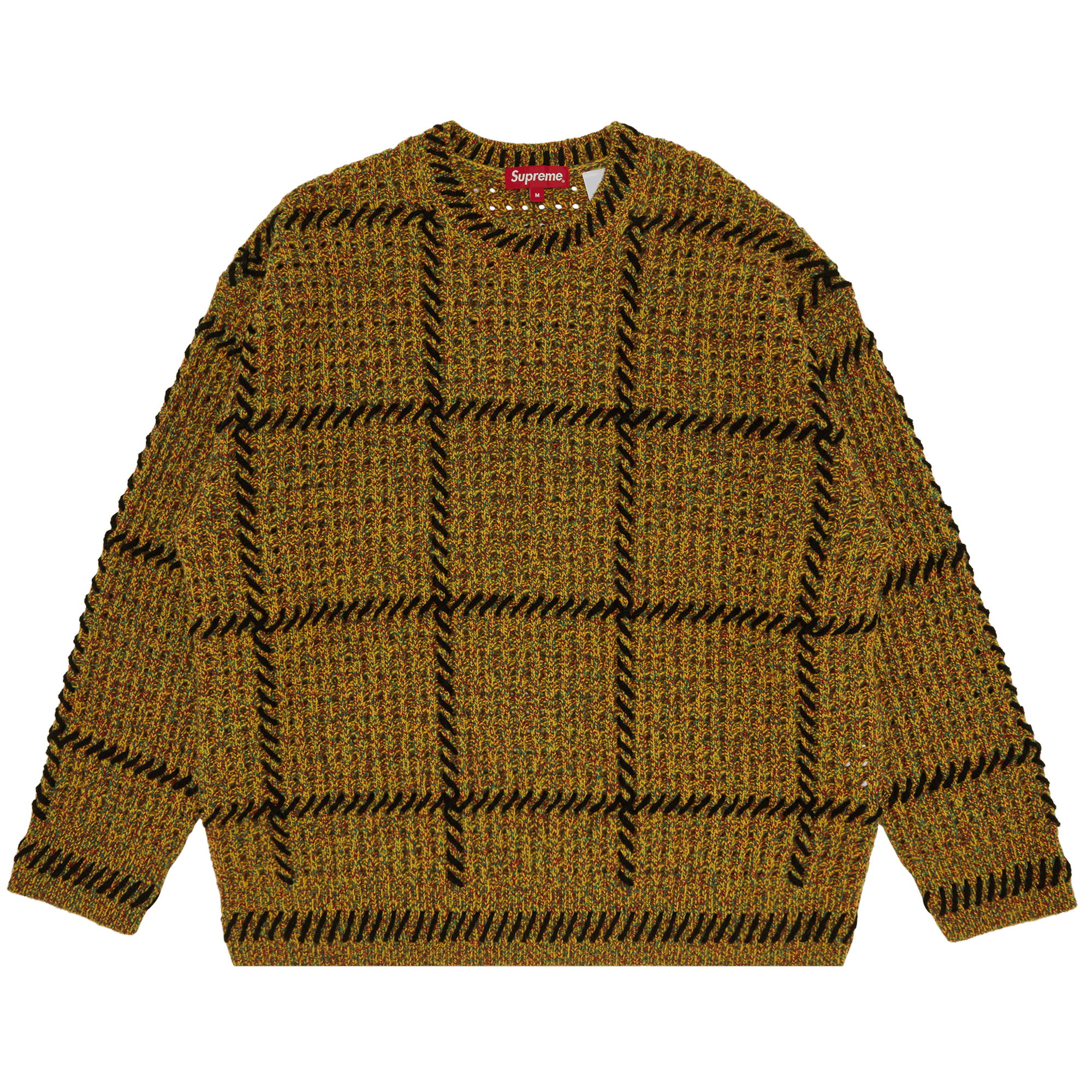 Supreme Quilt Stitch Sweater 'Yellow'
