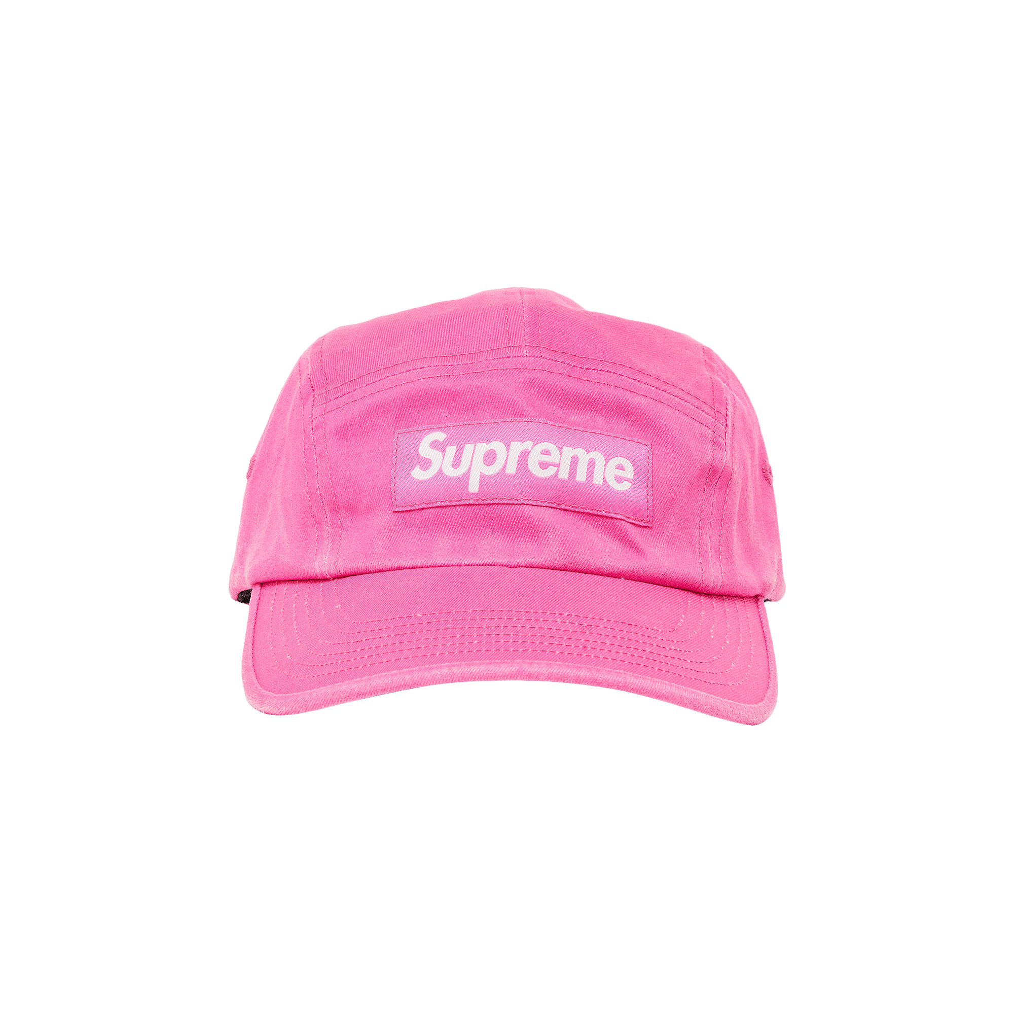 Supreme Washed Chino Twill Camp Cap 'Pink'