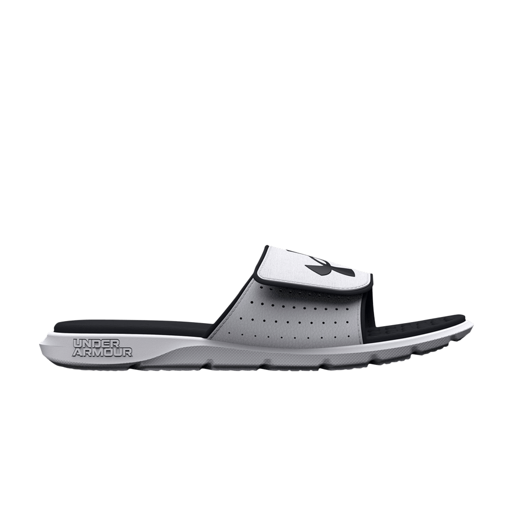 Pre-owned Under Armour Ignite Pro Slide Gs 'white Black'