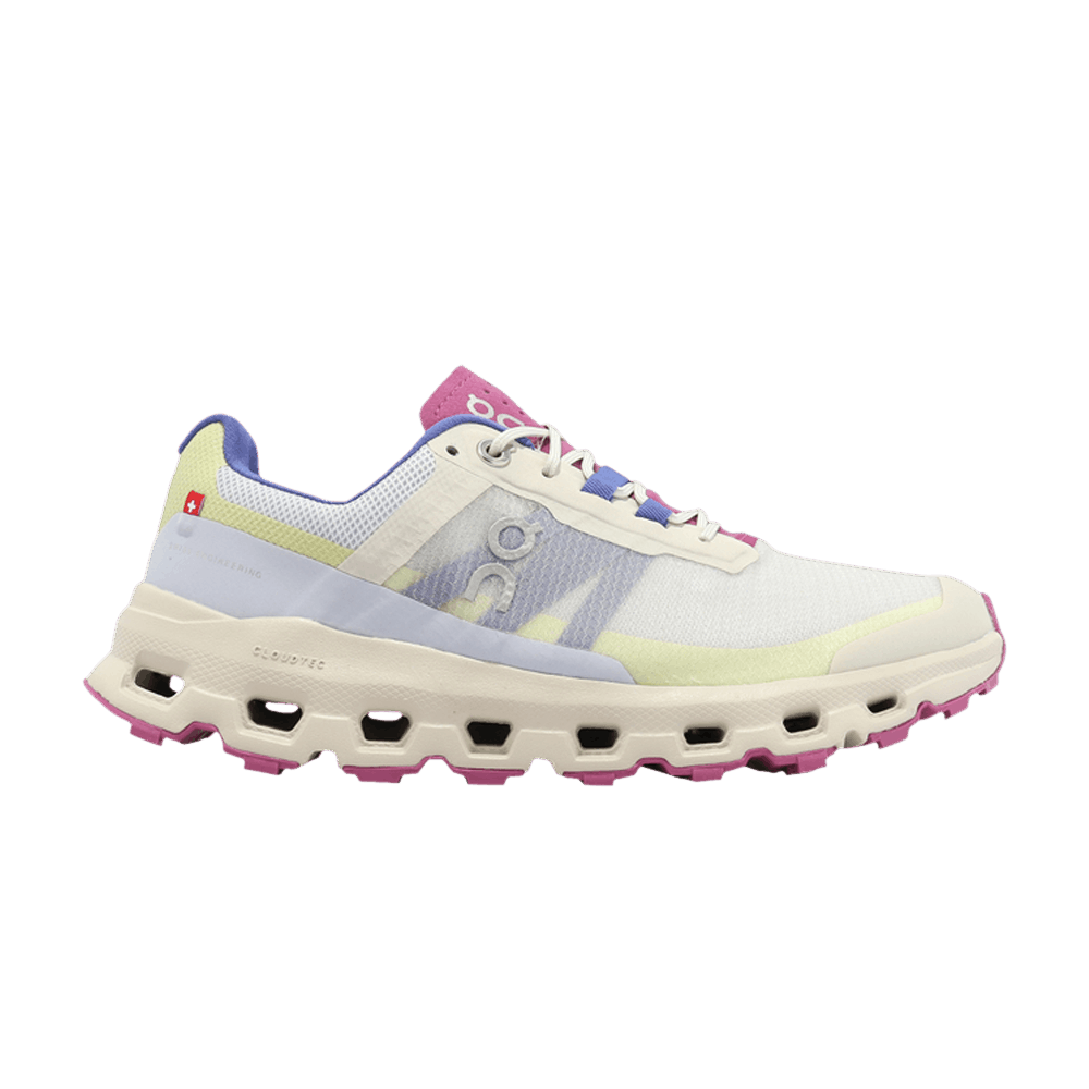 Pre-owned On Wmns Cloudvista 'heather Rhubarb' In White