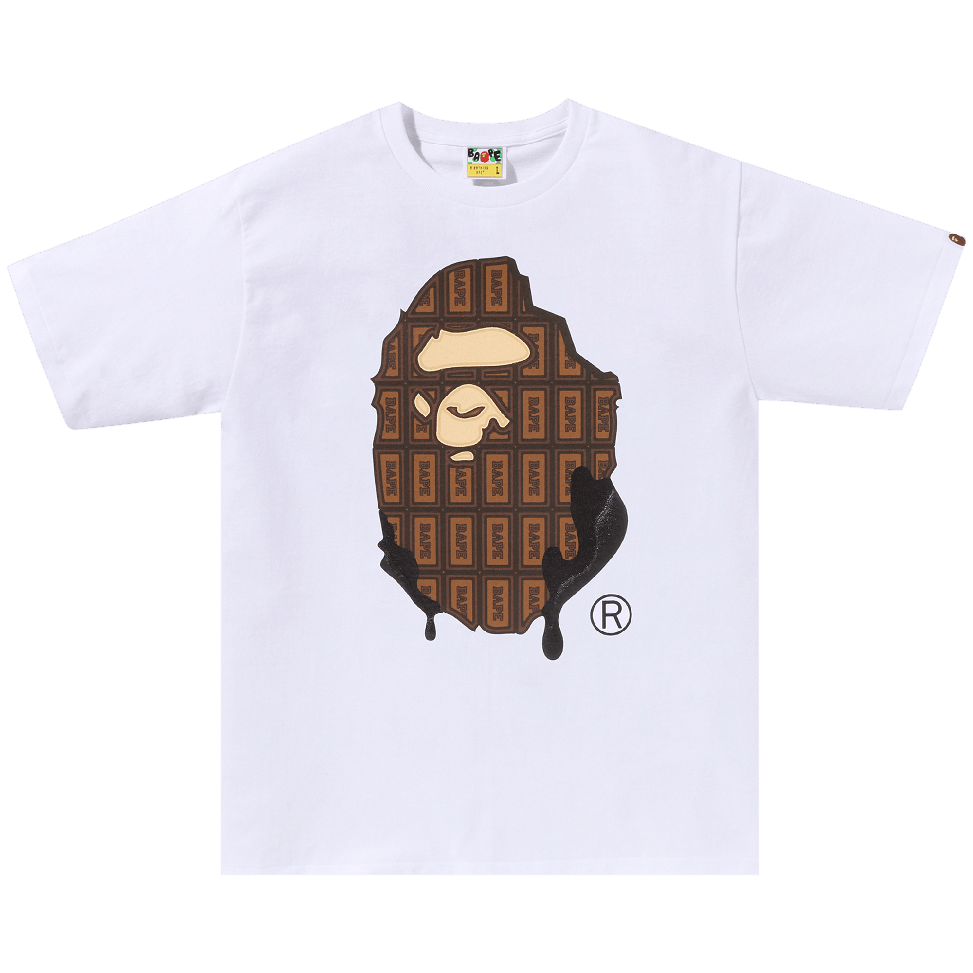 BAPE Valentine Chocolate Ape Head Tee 'White'