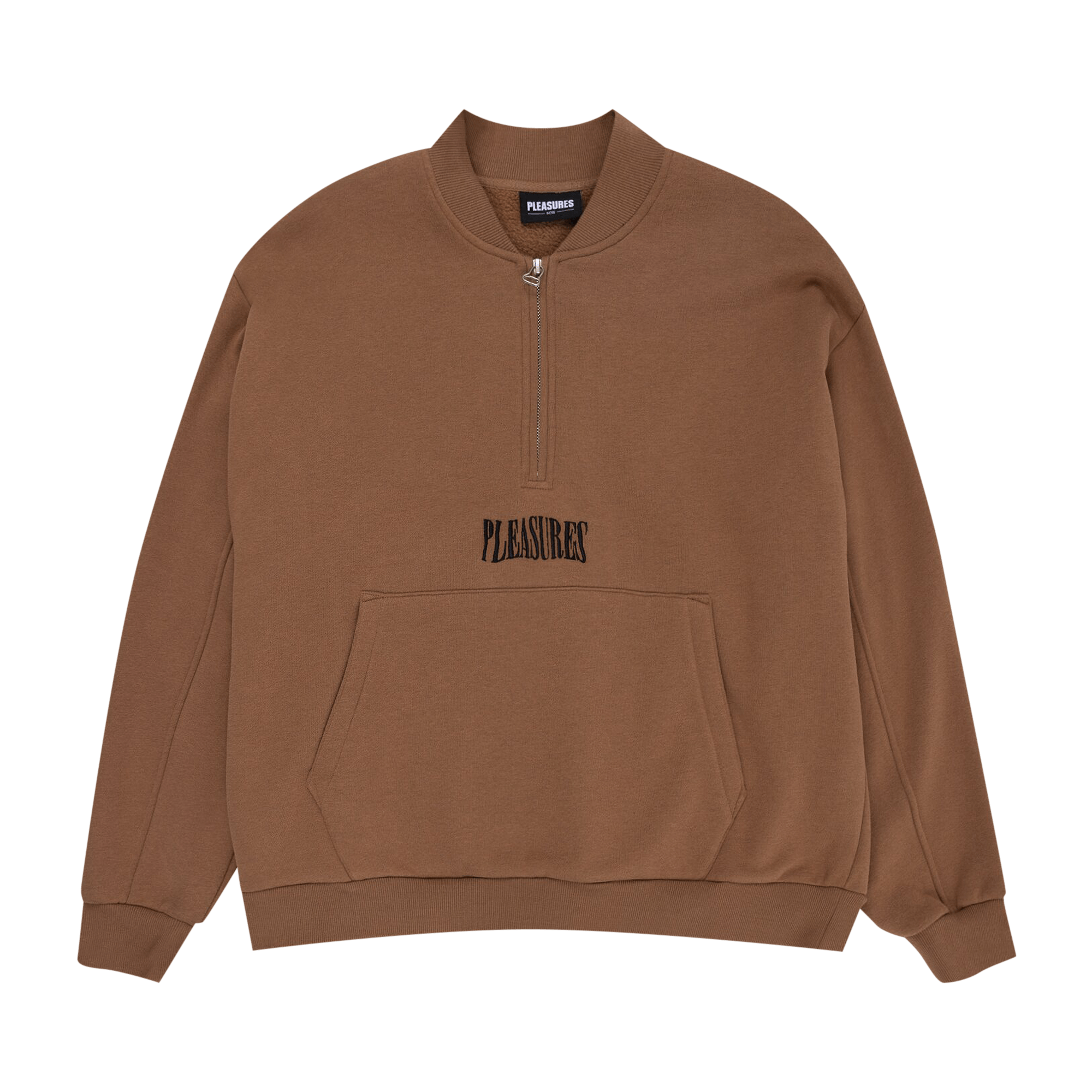 Pleasures Karat Quarter Zip Fleece 'Brown'