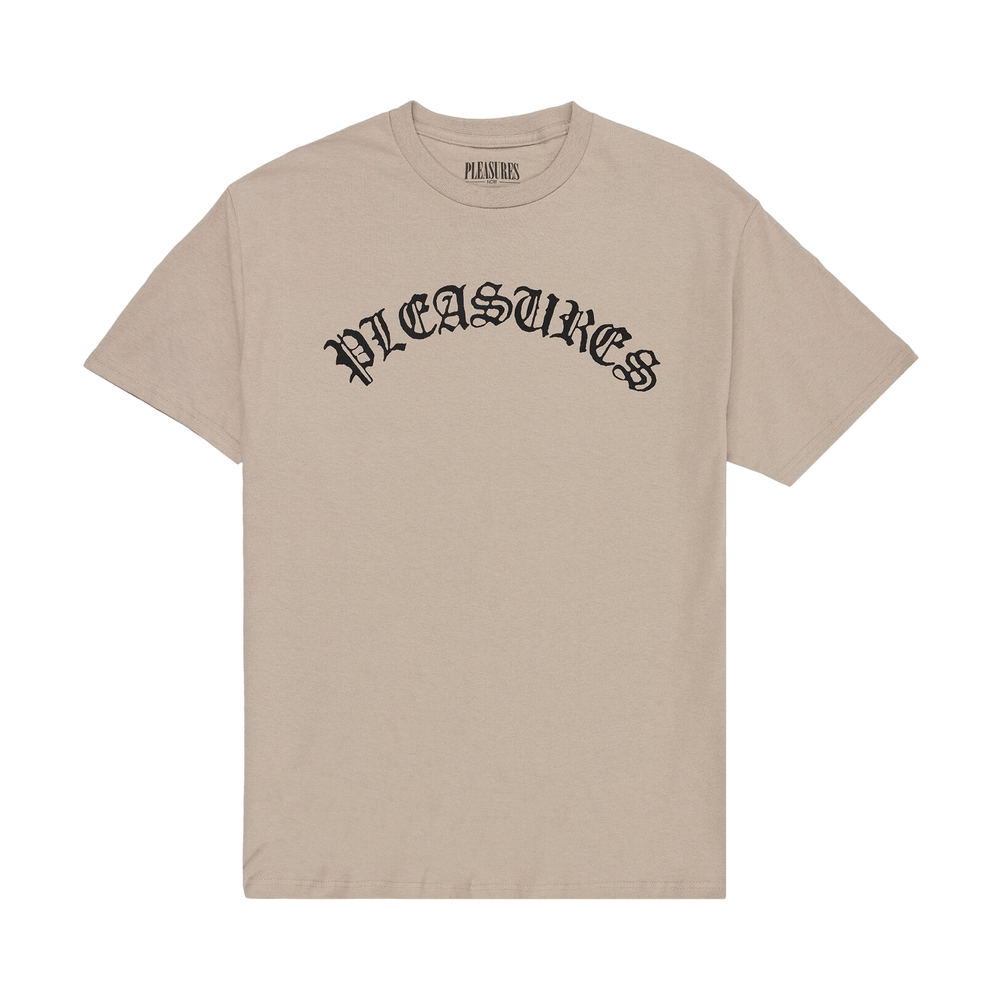 Pleasures Old E Logo T-Shirt 'Sand'