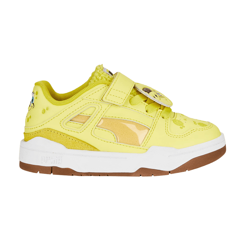 Pre-owned Puma Spongebob Squarepants X Slipstream Little Kid 'spongebob' In Yellow