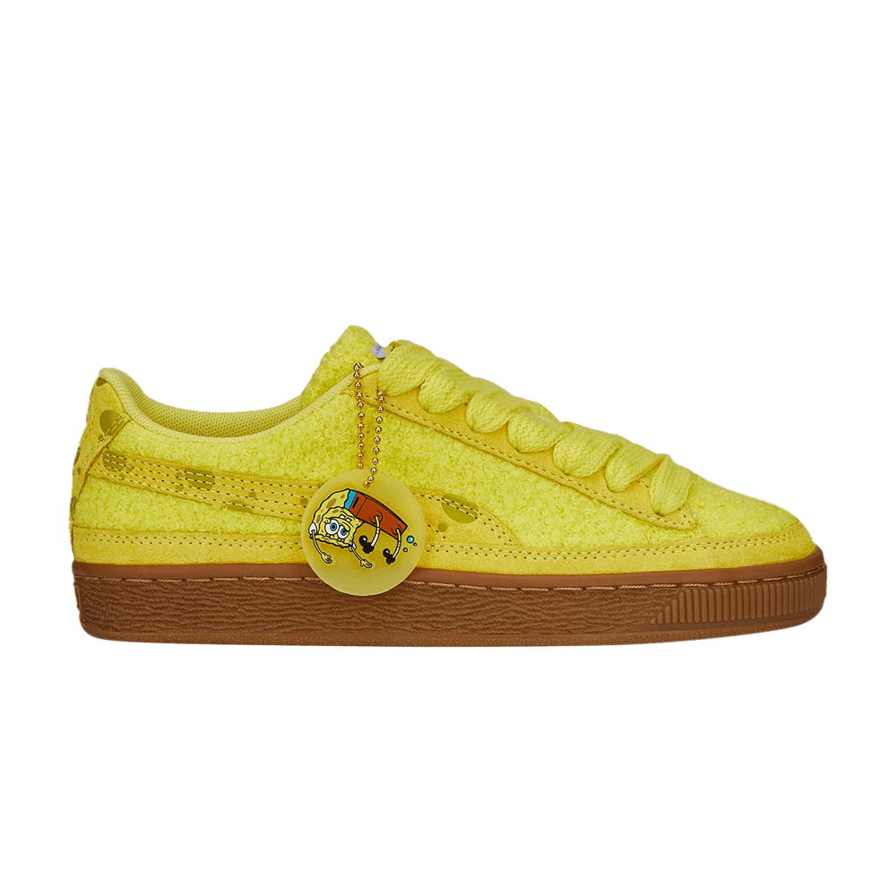 Pre-owned Puma Spongebob Squarepants X Suede Jr 'spongebob' In Yellow