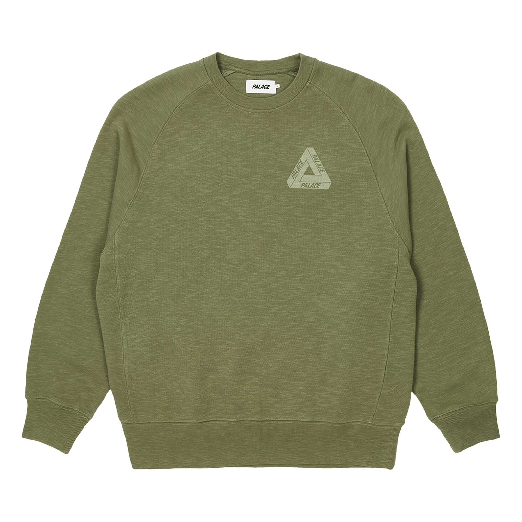 Palace Tri-Ferg Slub Crew 'Olive'