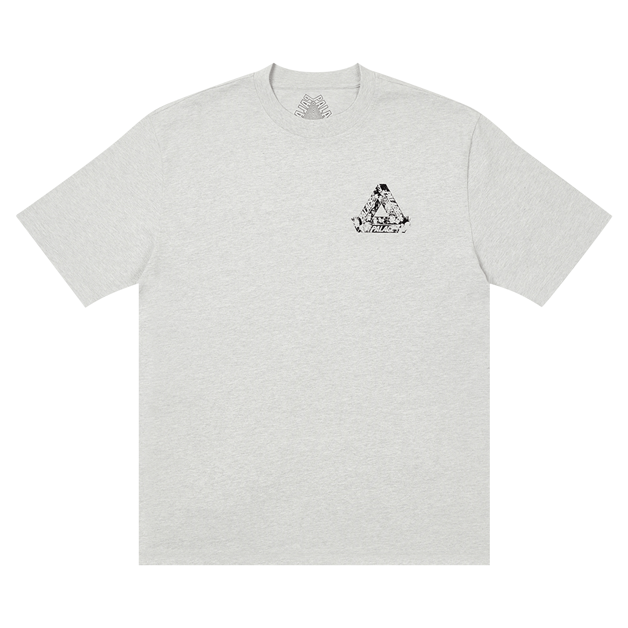 Palace Tri-Heads T-Shirt 'Grey Marl'