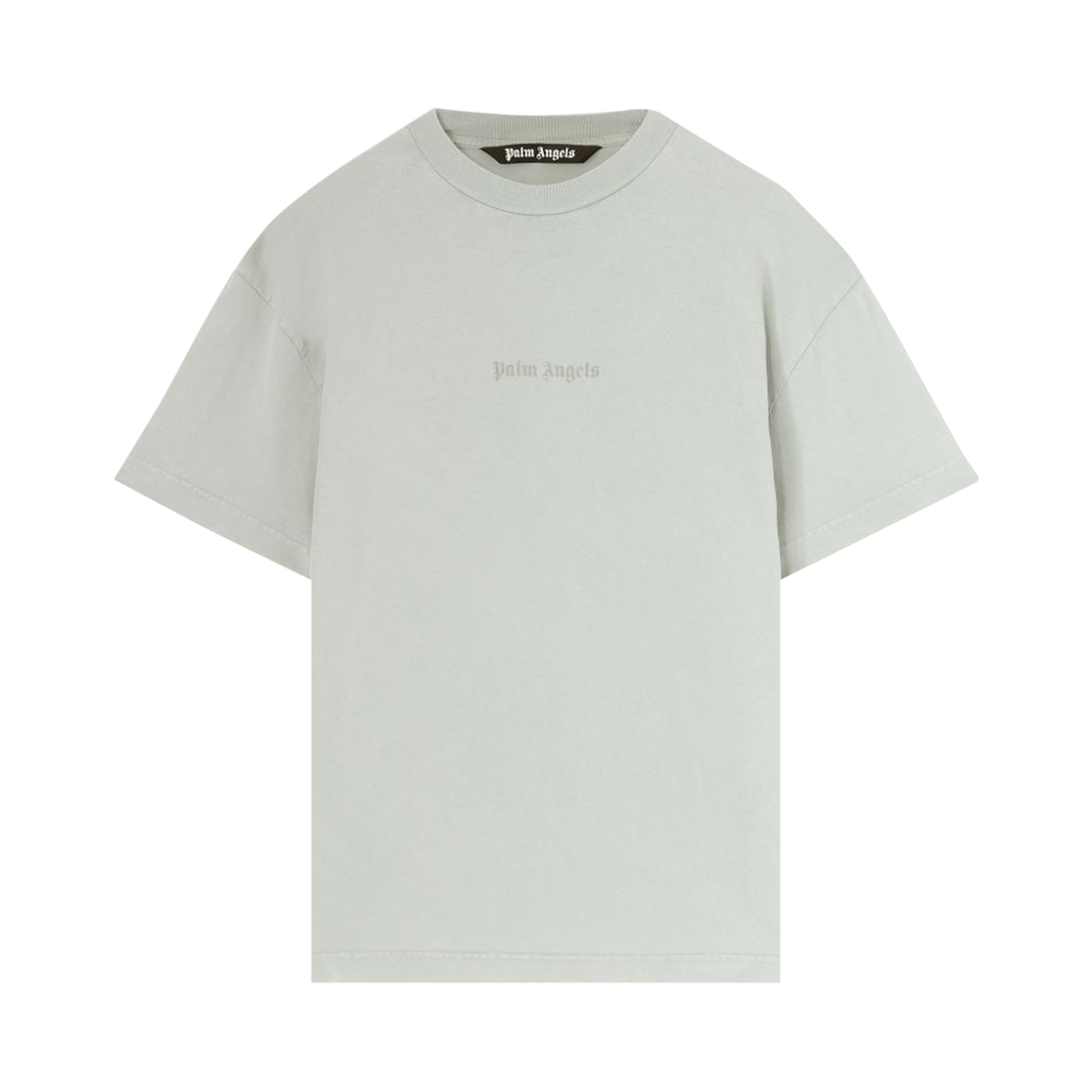 Palm Angels Reverse Logo Print T-Shirt 'Light Grey'