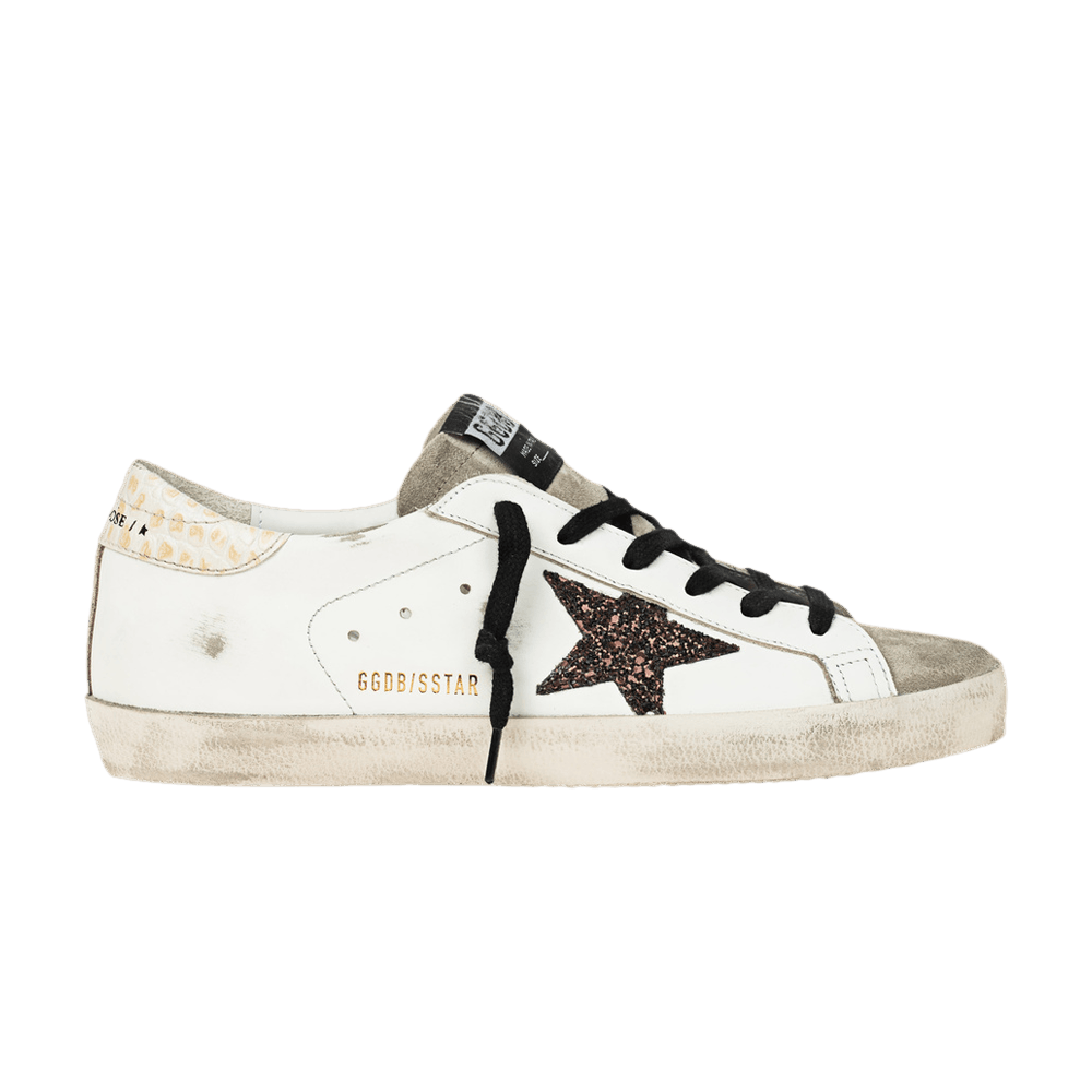 Golden Goose Wmns Superstar 'White Coffee Brown Glitter'