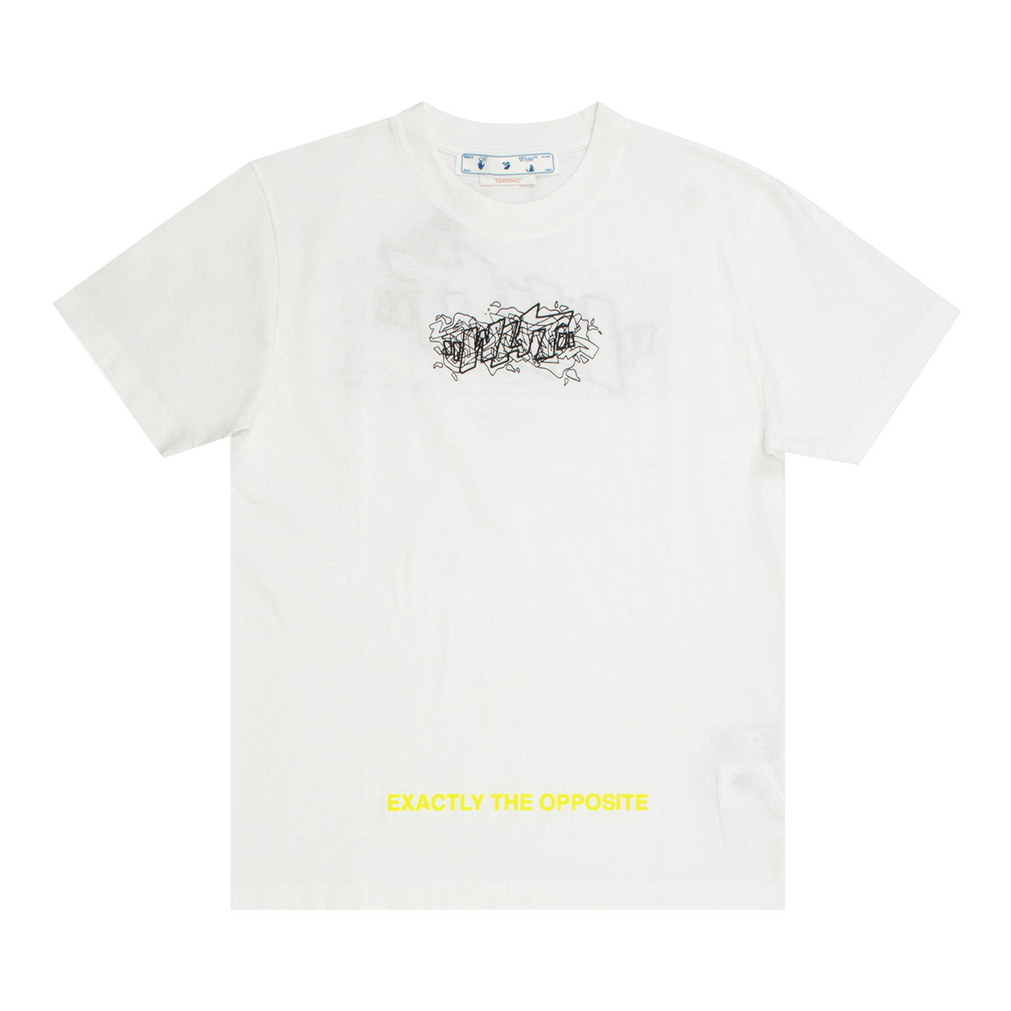 Off-White Graffiti Layers Slim Short-Sleeve Tee 'White/Black'