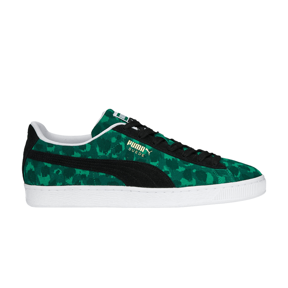 Pre-owned Puma Suede 'animal Print - Grassy Green'