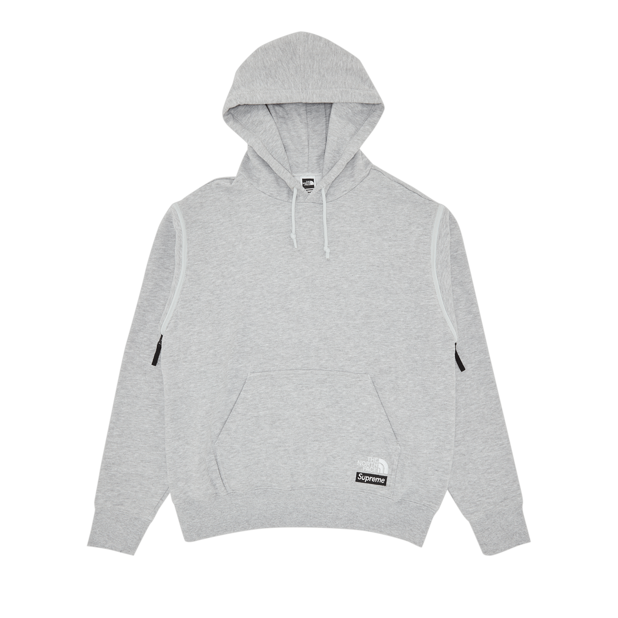 Supreme x The North Face Convertible Hooded Sweatshirt 'Heather Grey'
