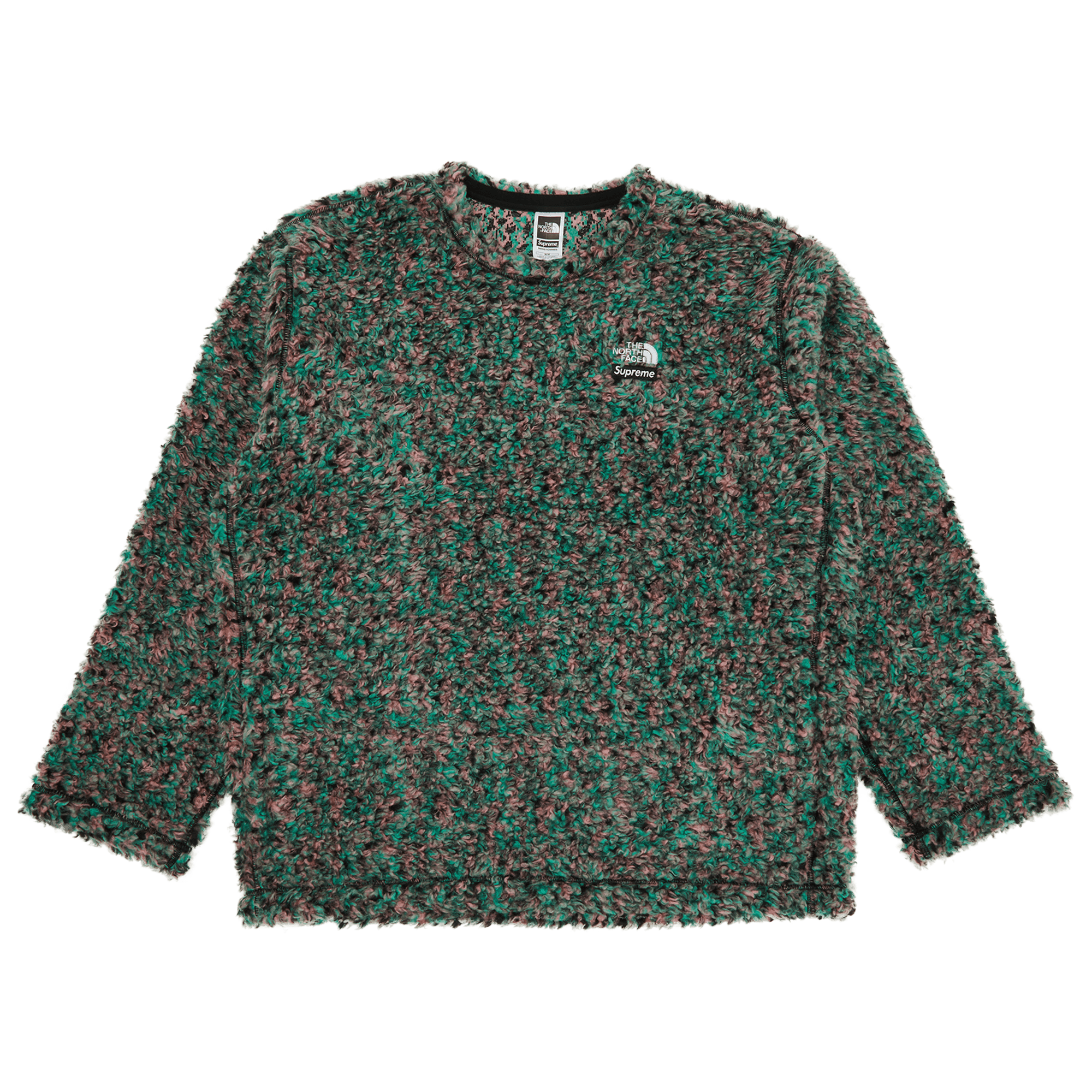 Supreme x The North Face High Pile Fleece Long-Sleeve Top 'Multicolor'