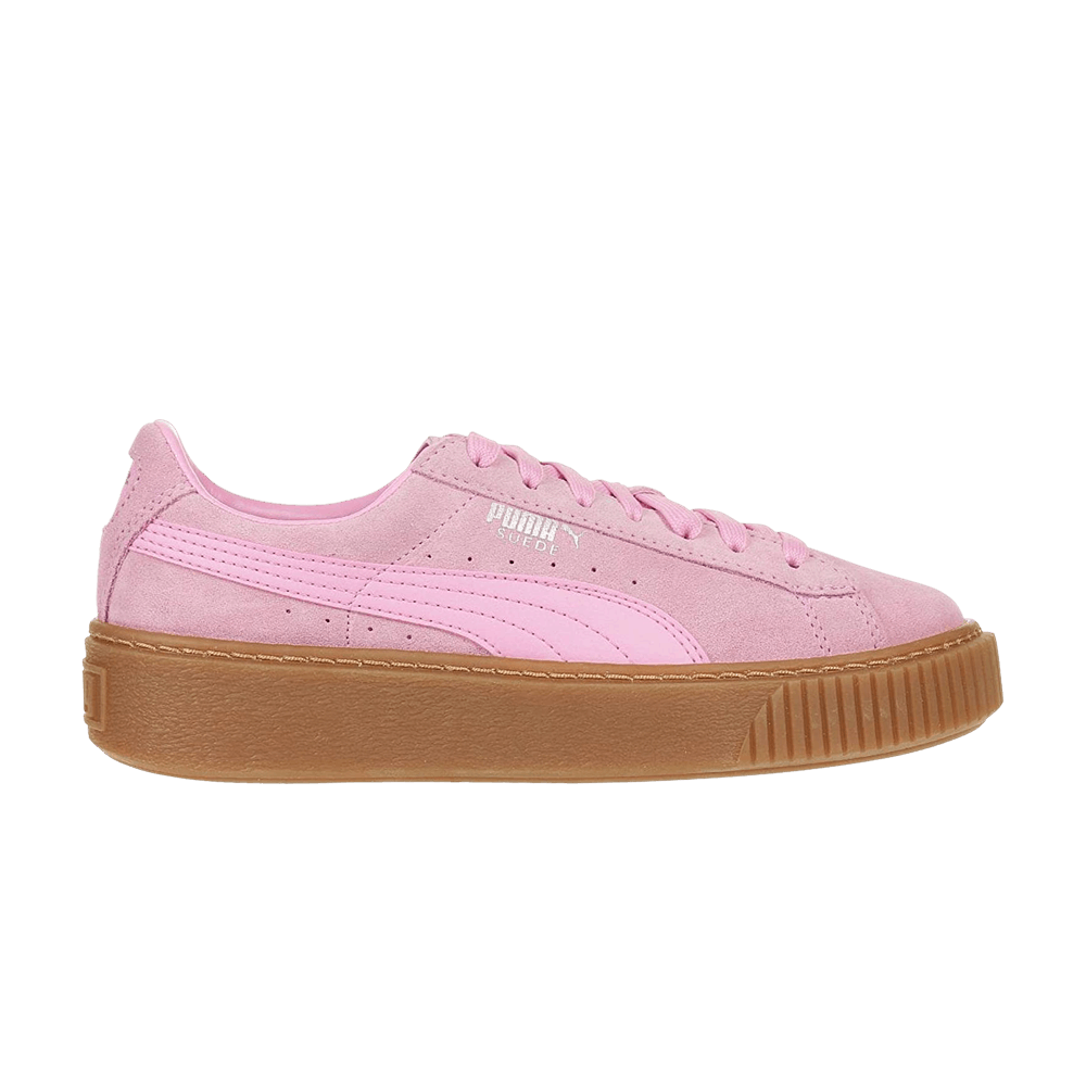 Pre-owned Puma Suede Platform Jr 'prism Pink'