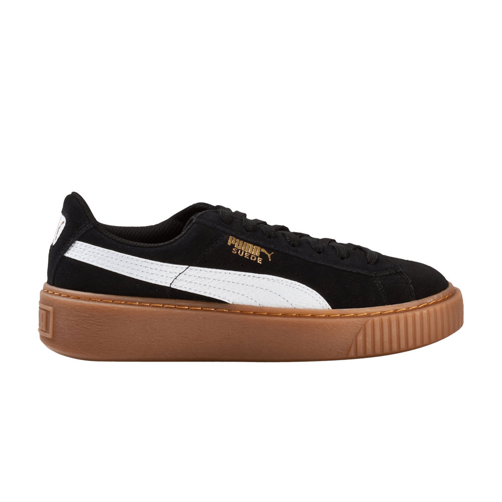 Pre-owned Puma Suede Platform Jr 'snake - Black Gum'