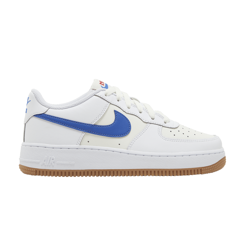 Nike Air Force 1 GS 'White Game Royal Gum'