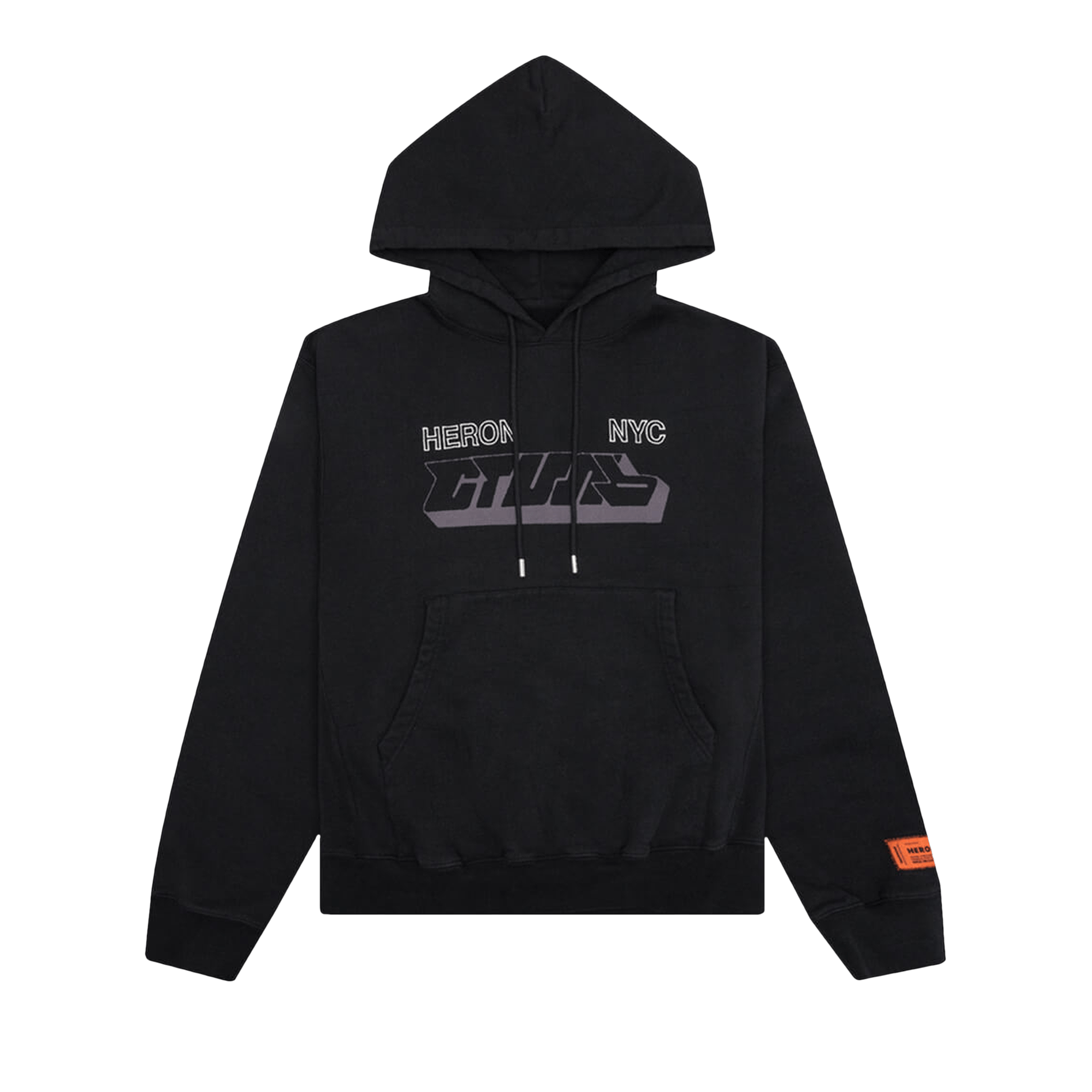 Heron Preston CTNMB Spray Hoodie 'Black/Grey'