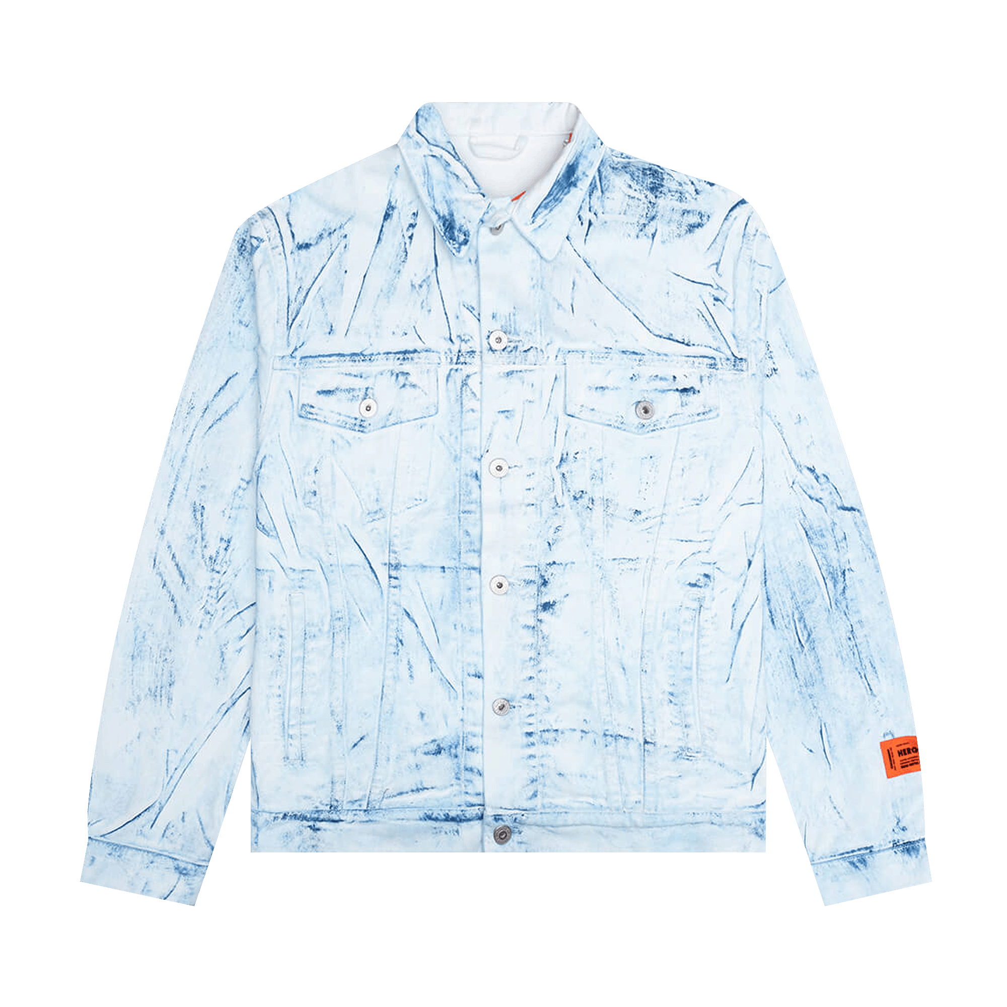 Heron Preston Overdyed Spray Regular Jacket 'Blue'